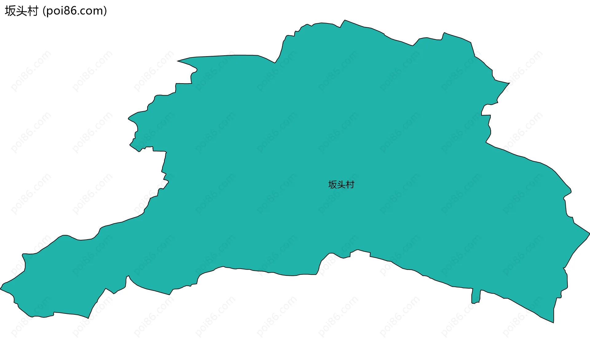 坂头村边界地图