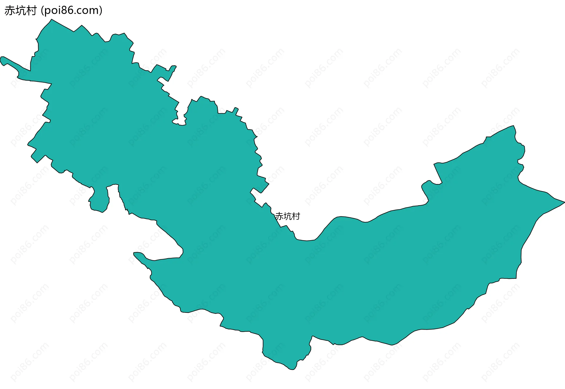 赤坑村边界地图