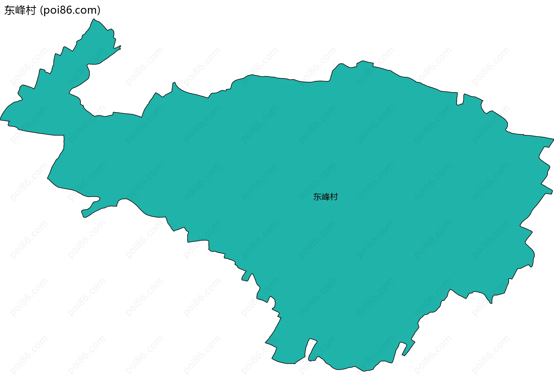 东峰村边界地图