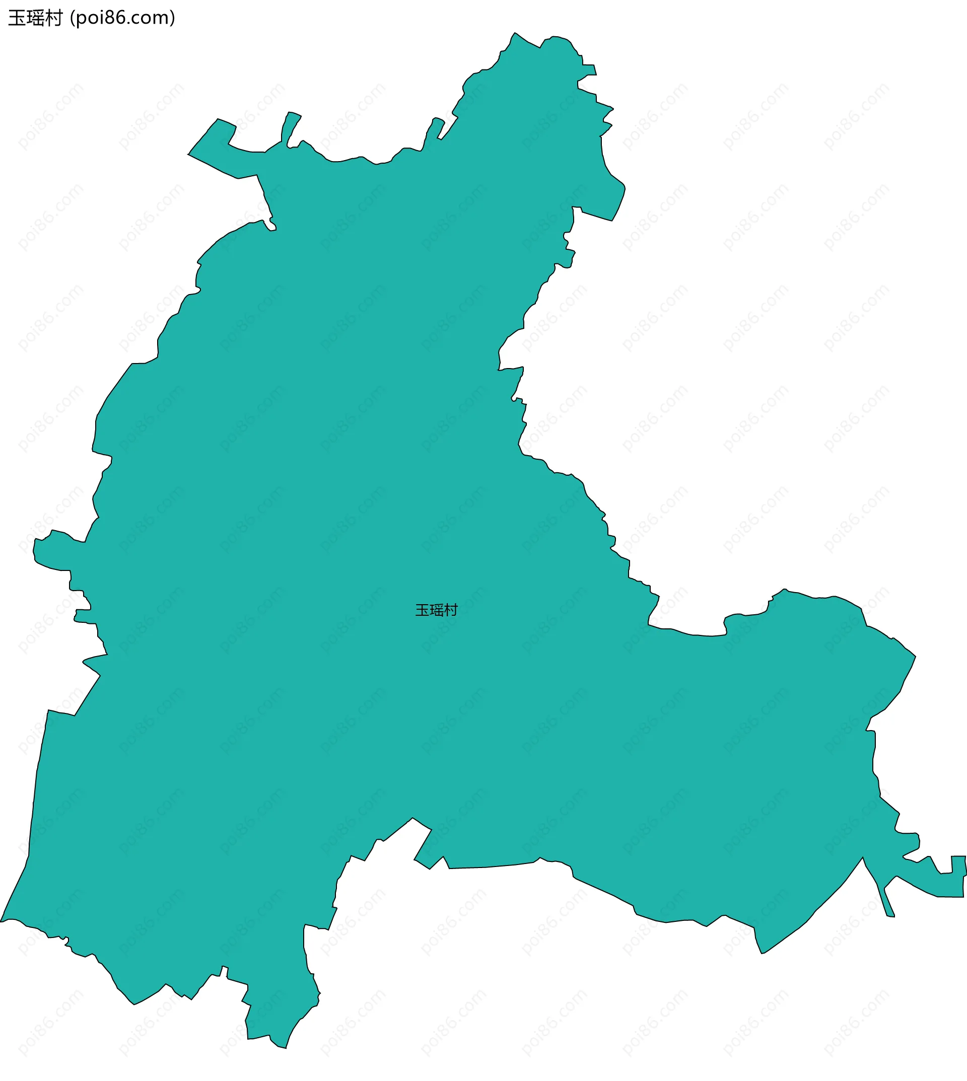玉瑶村边界地图