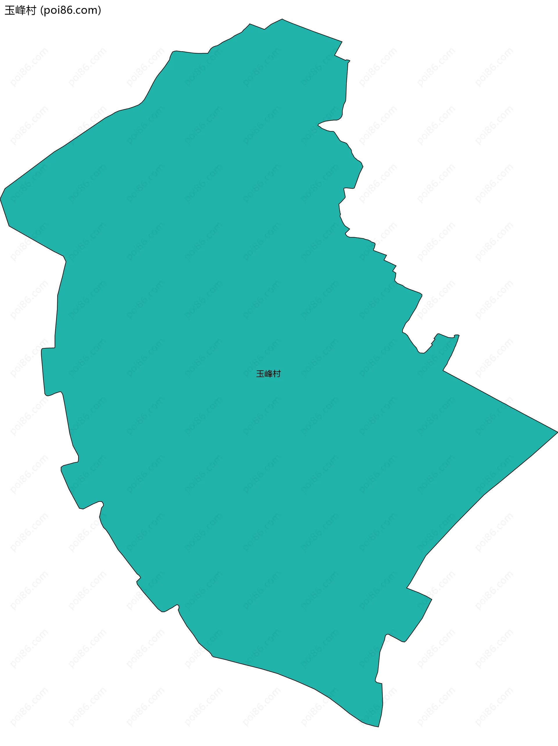 玉峰村边界地图