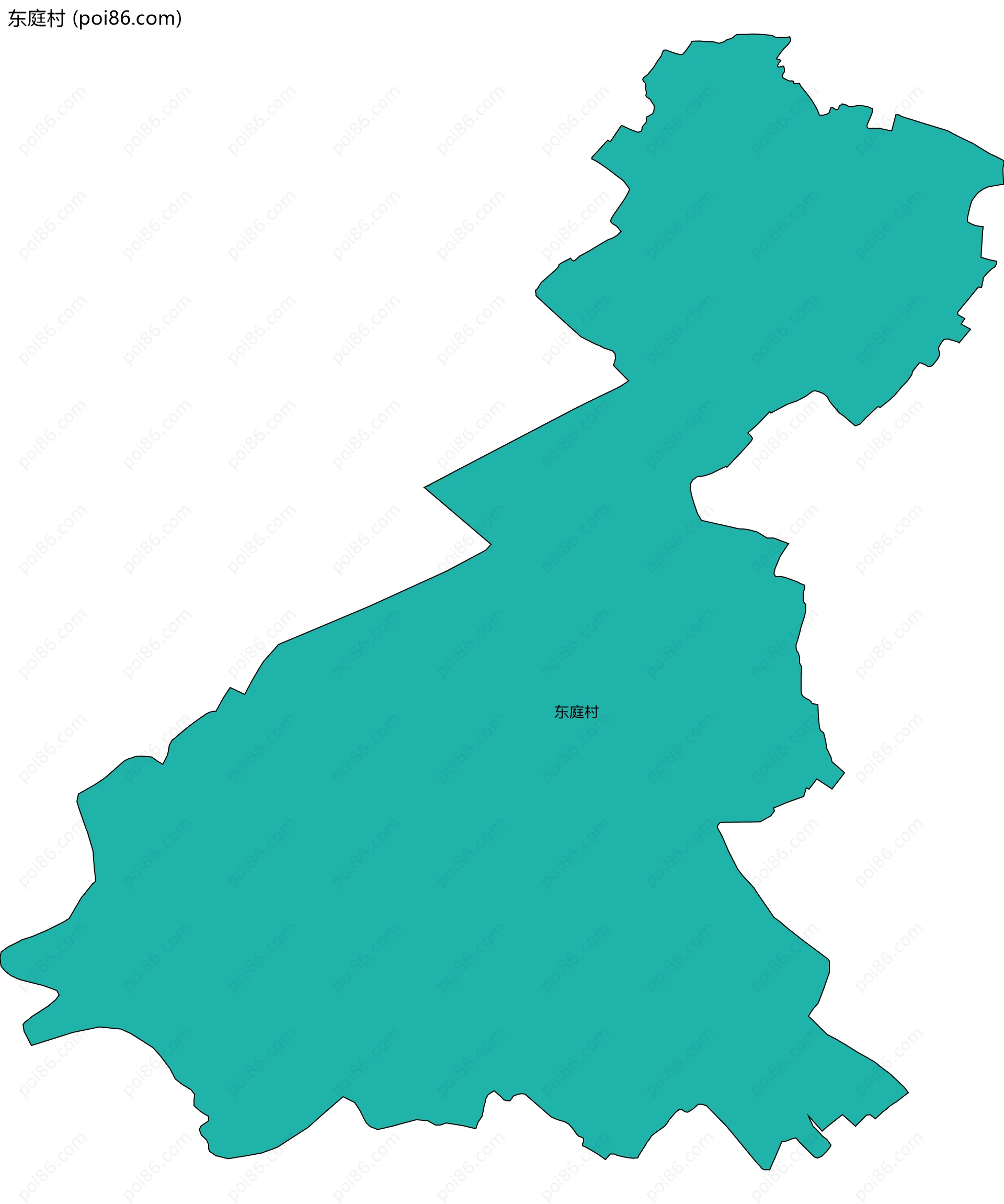 东庭村边界地图