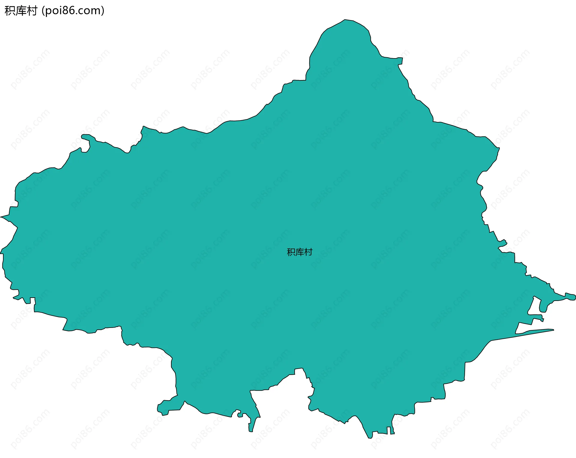 积库村边界地图