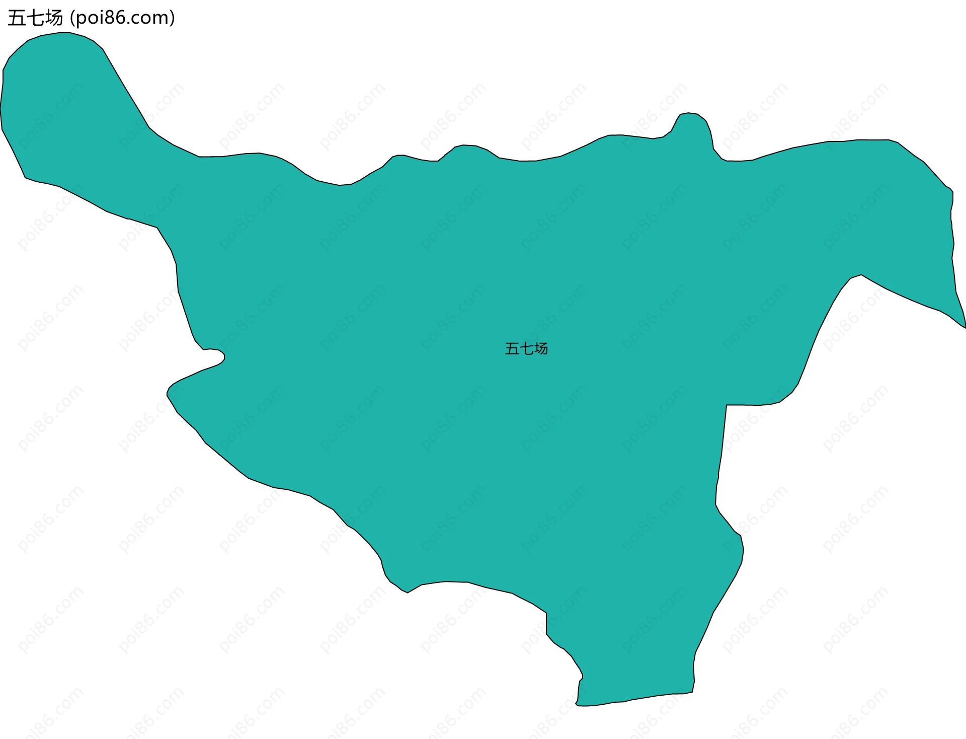 五七场边界地图