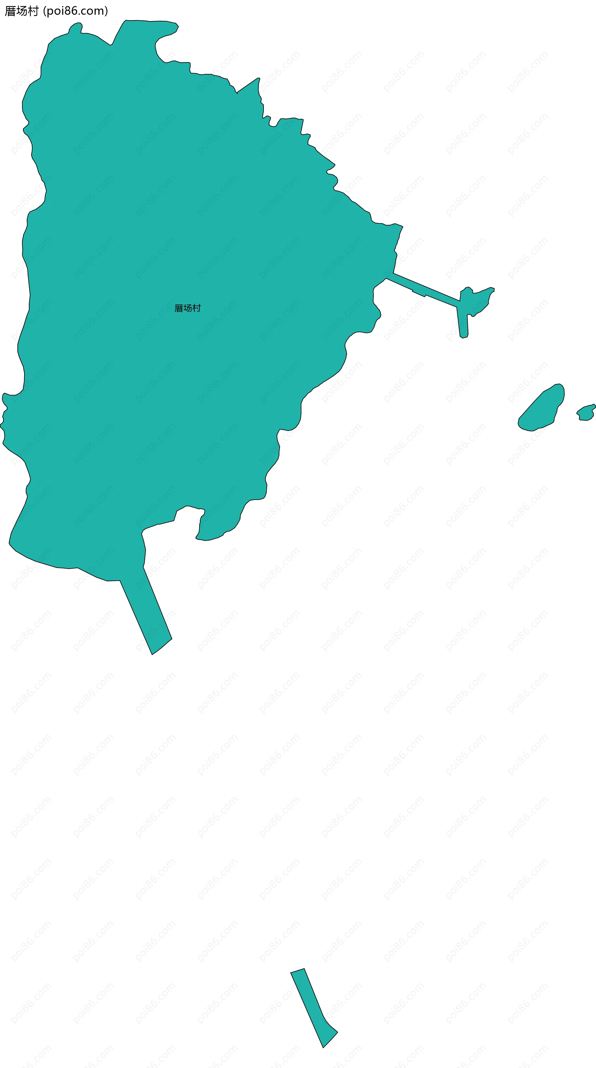 厝场村边界地图