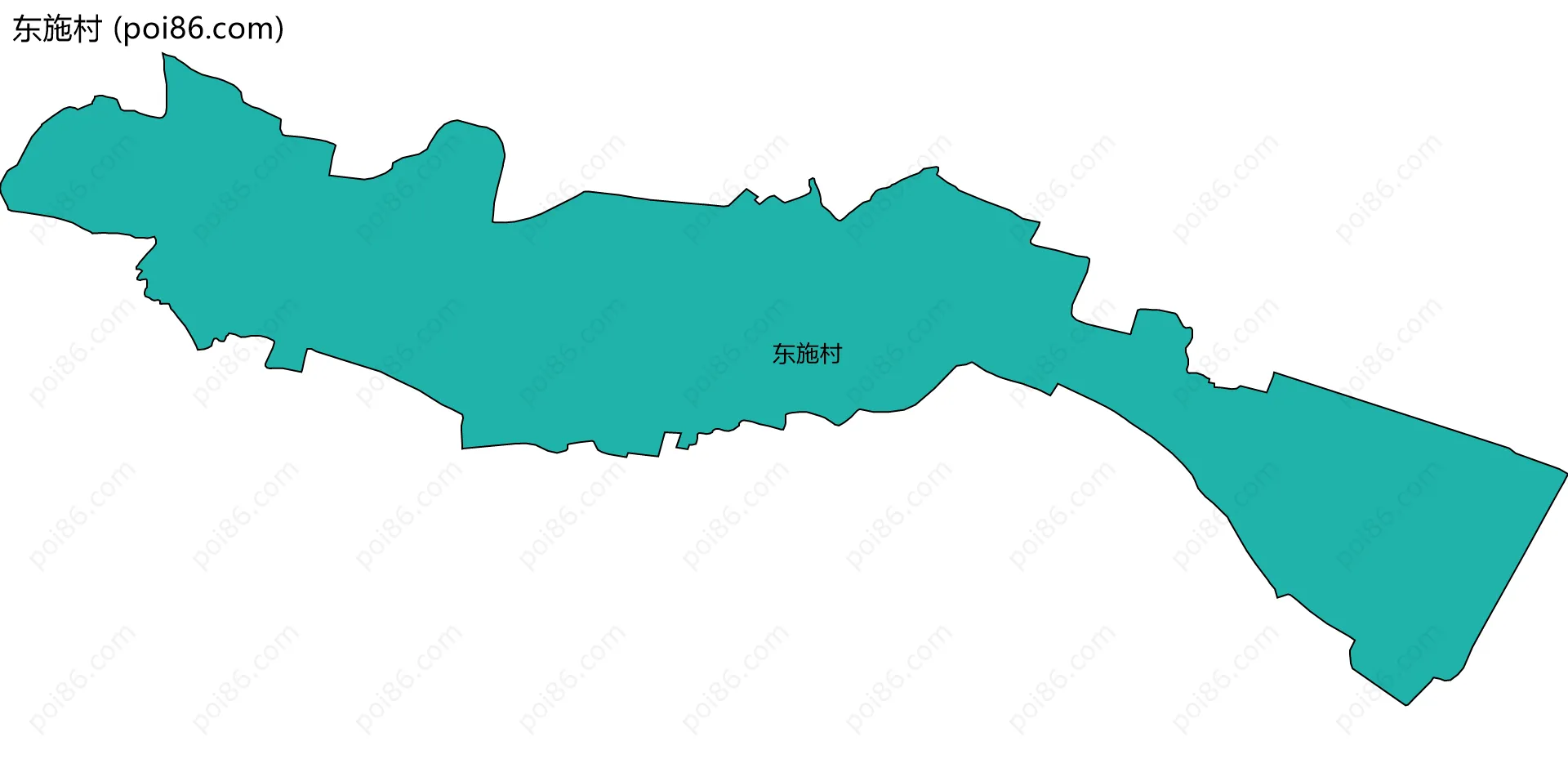 东施村边界地图