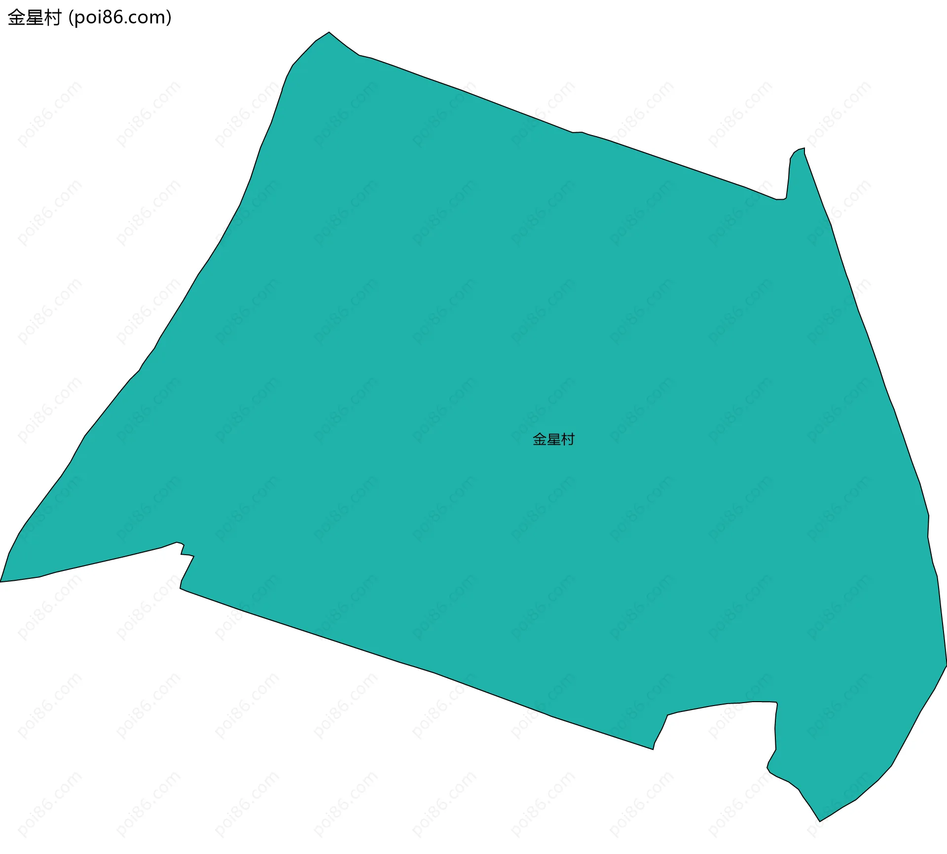 金星村边界地图