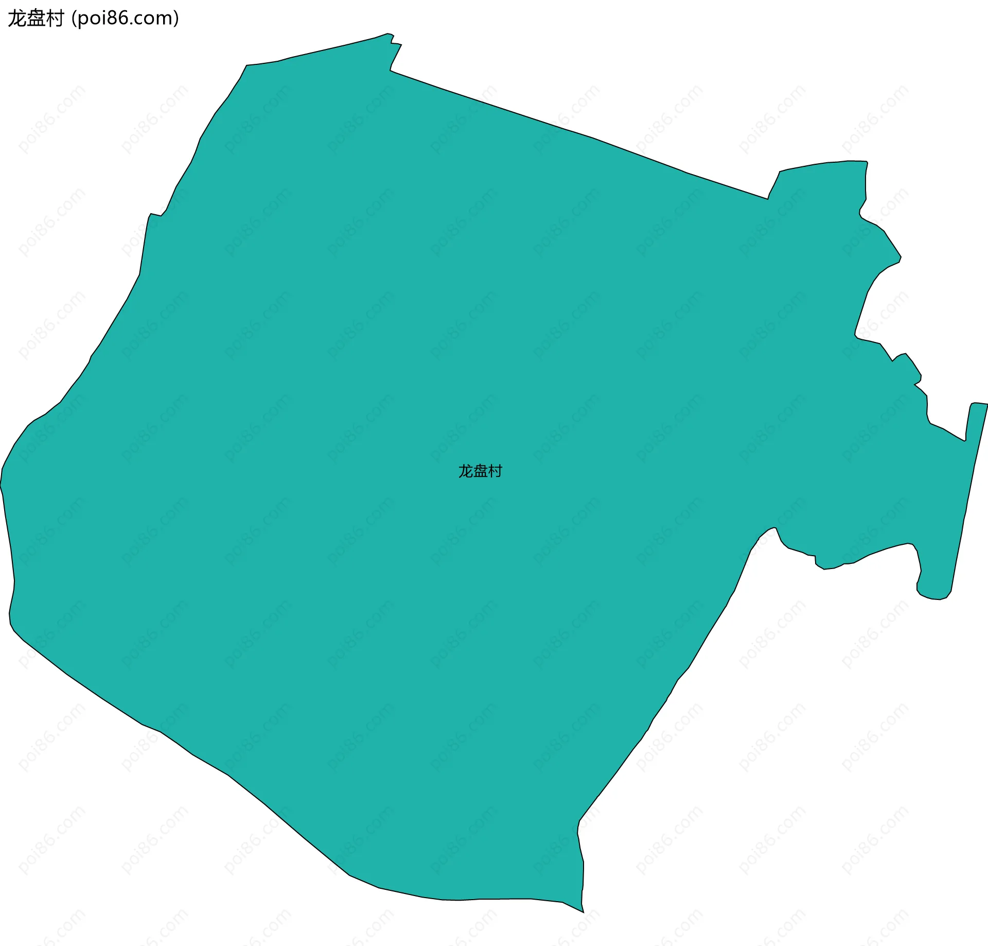 龙盘村边界地图