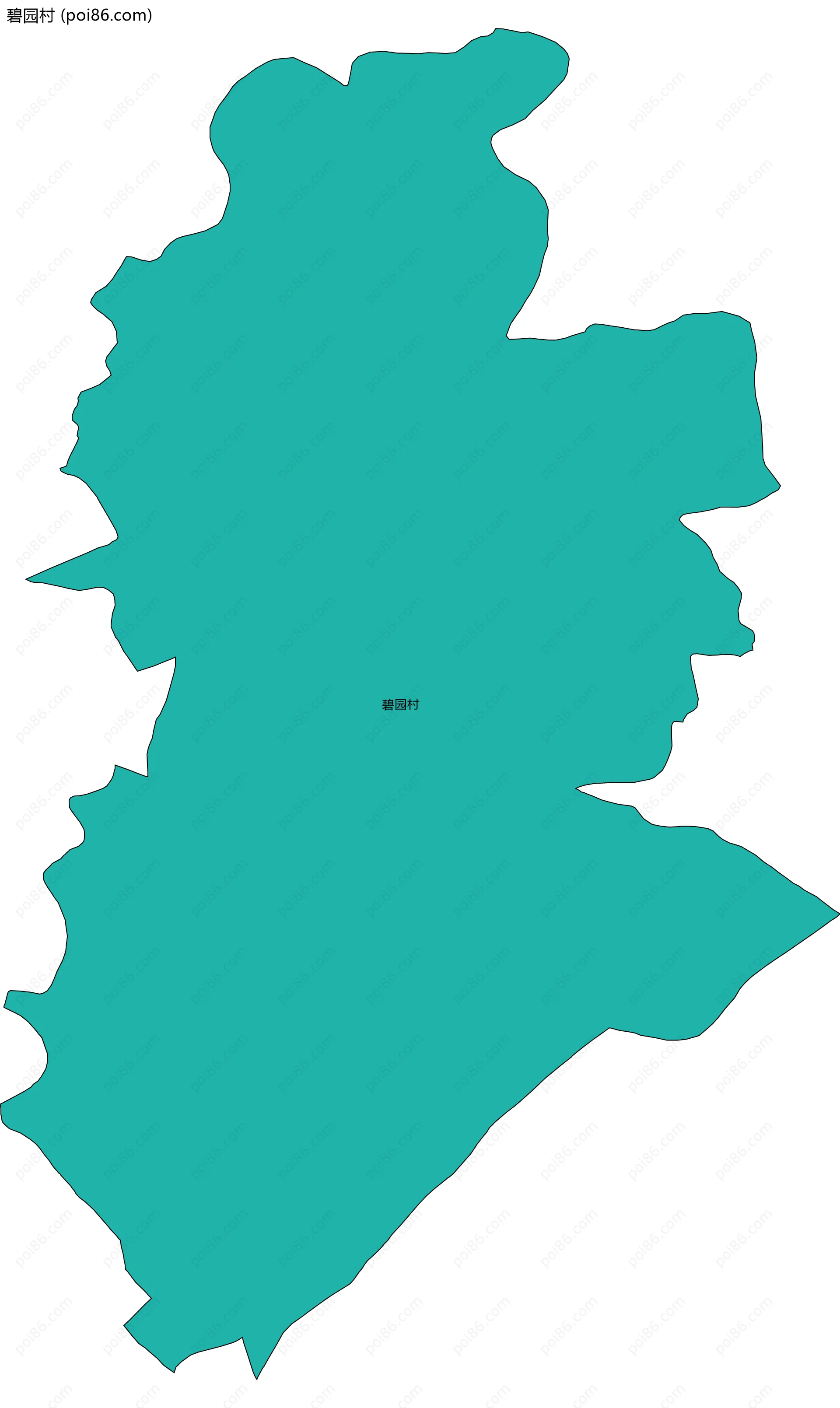 碧园村边界地图