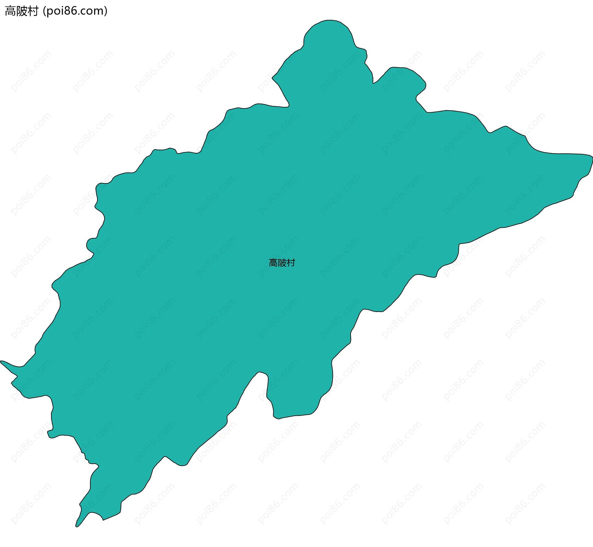 高陂村边界地图