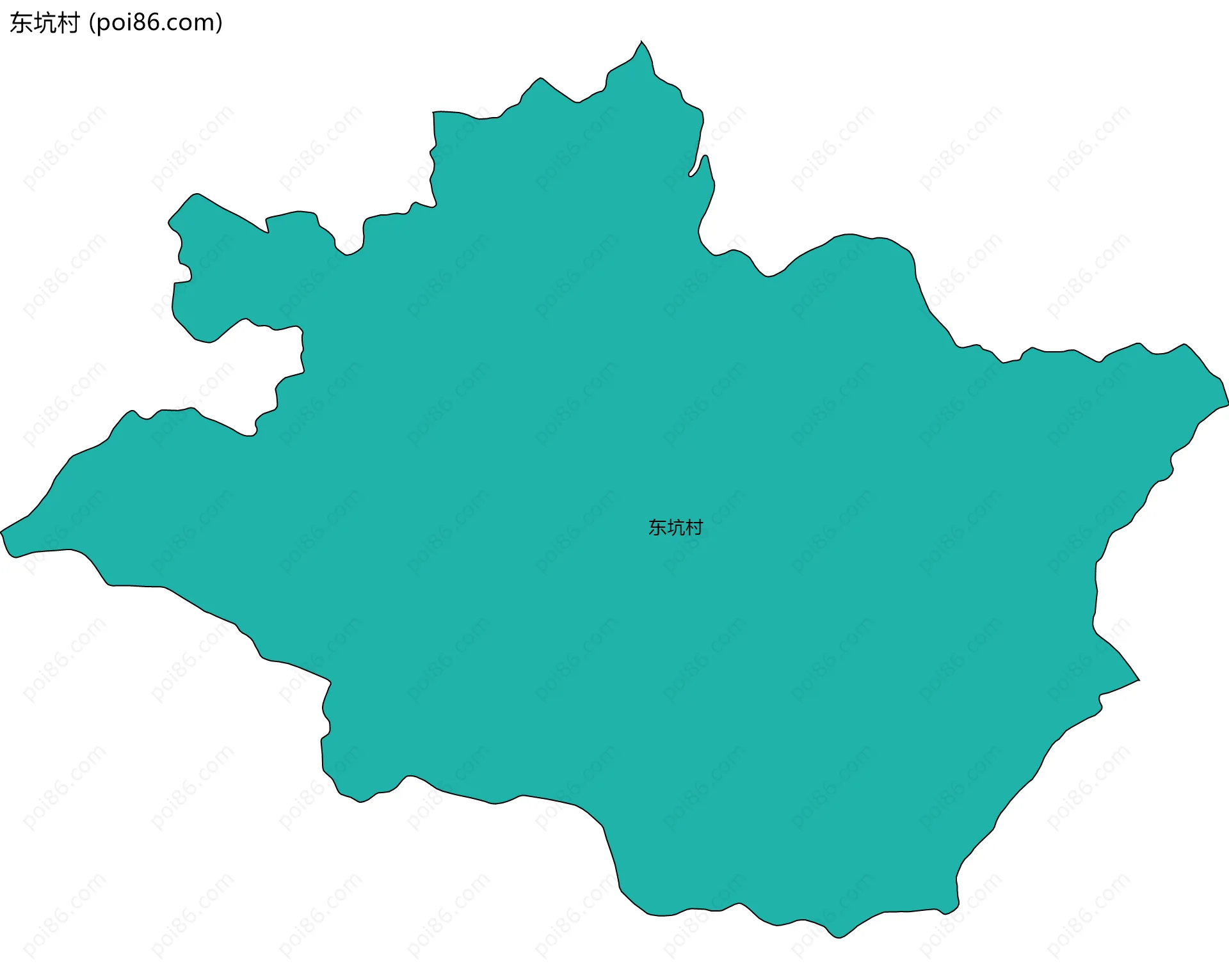 东坑村边界地图