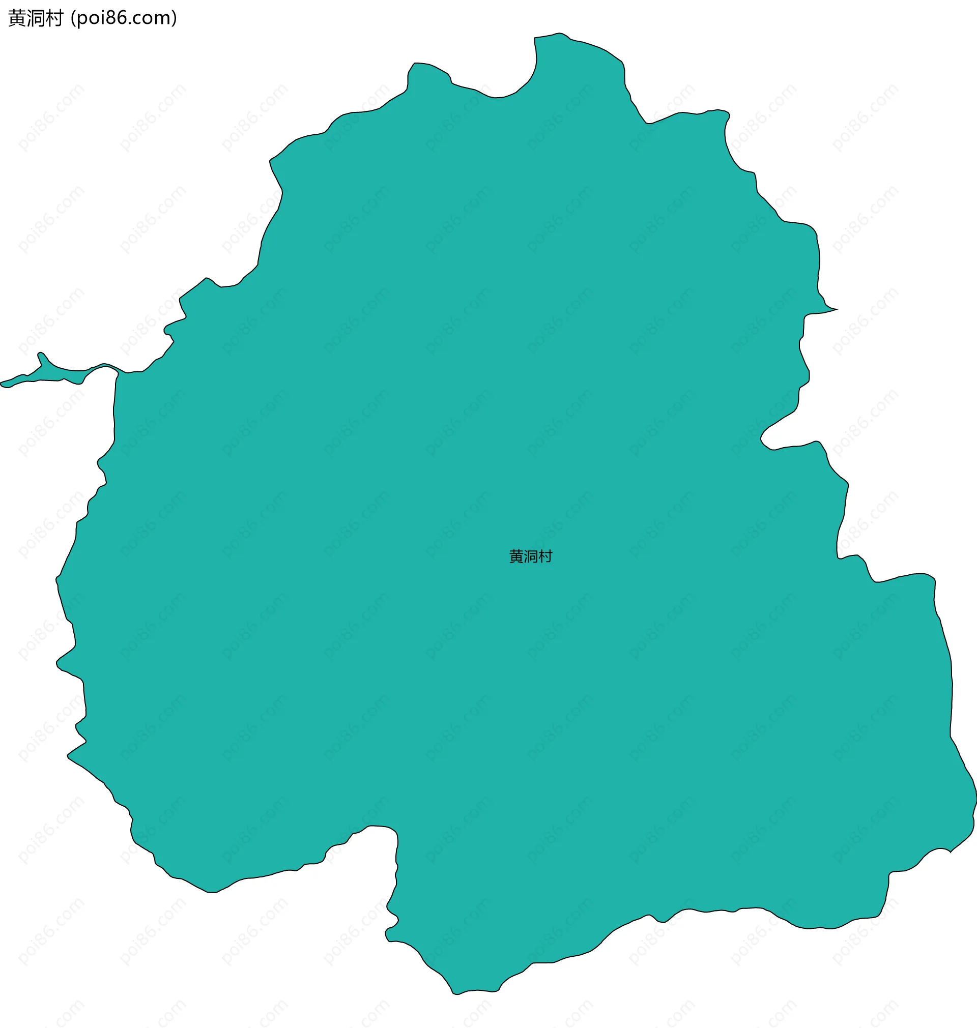 黄洞村边界地图