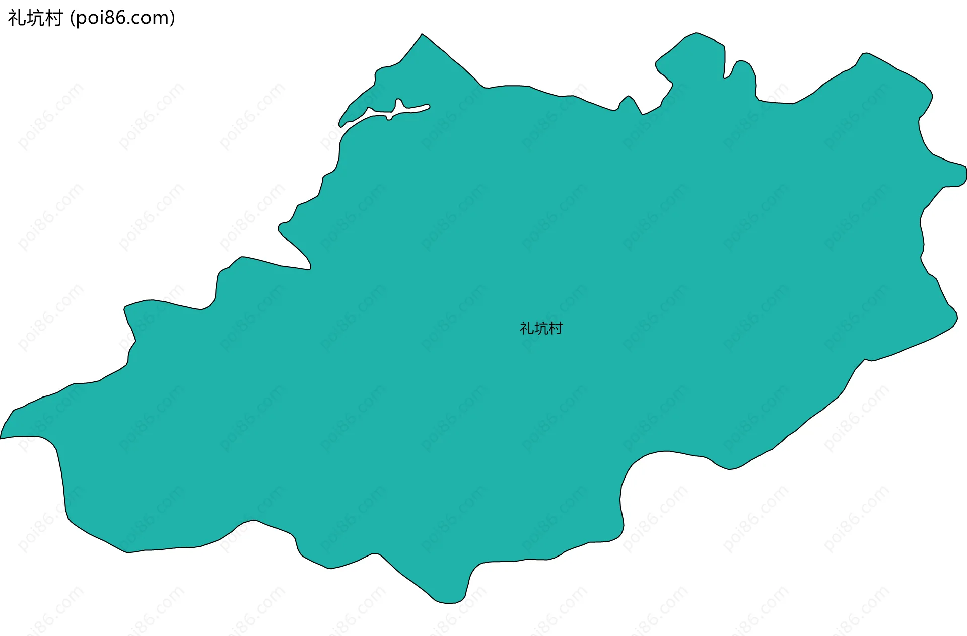 礼坑村边界地图