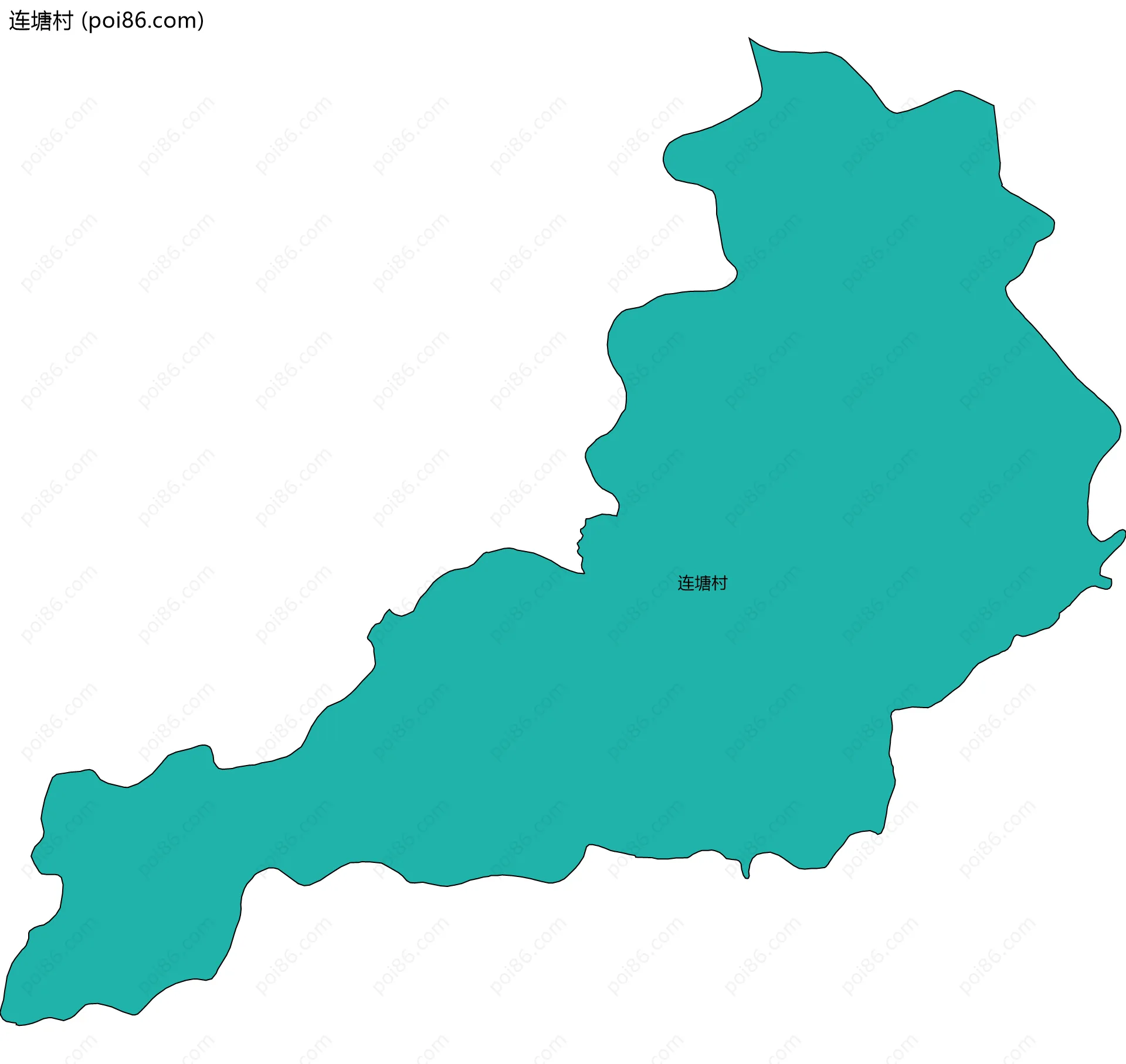 连塘村边界地图