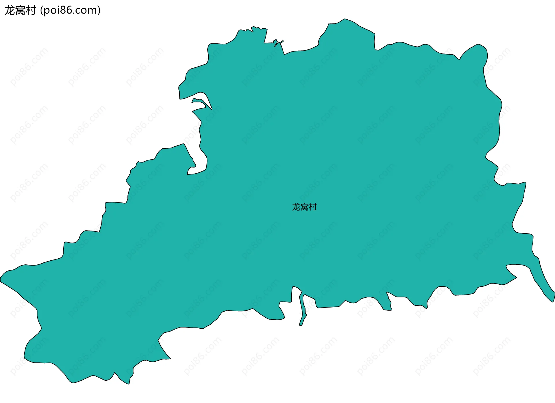 龙窝村边界地图