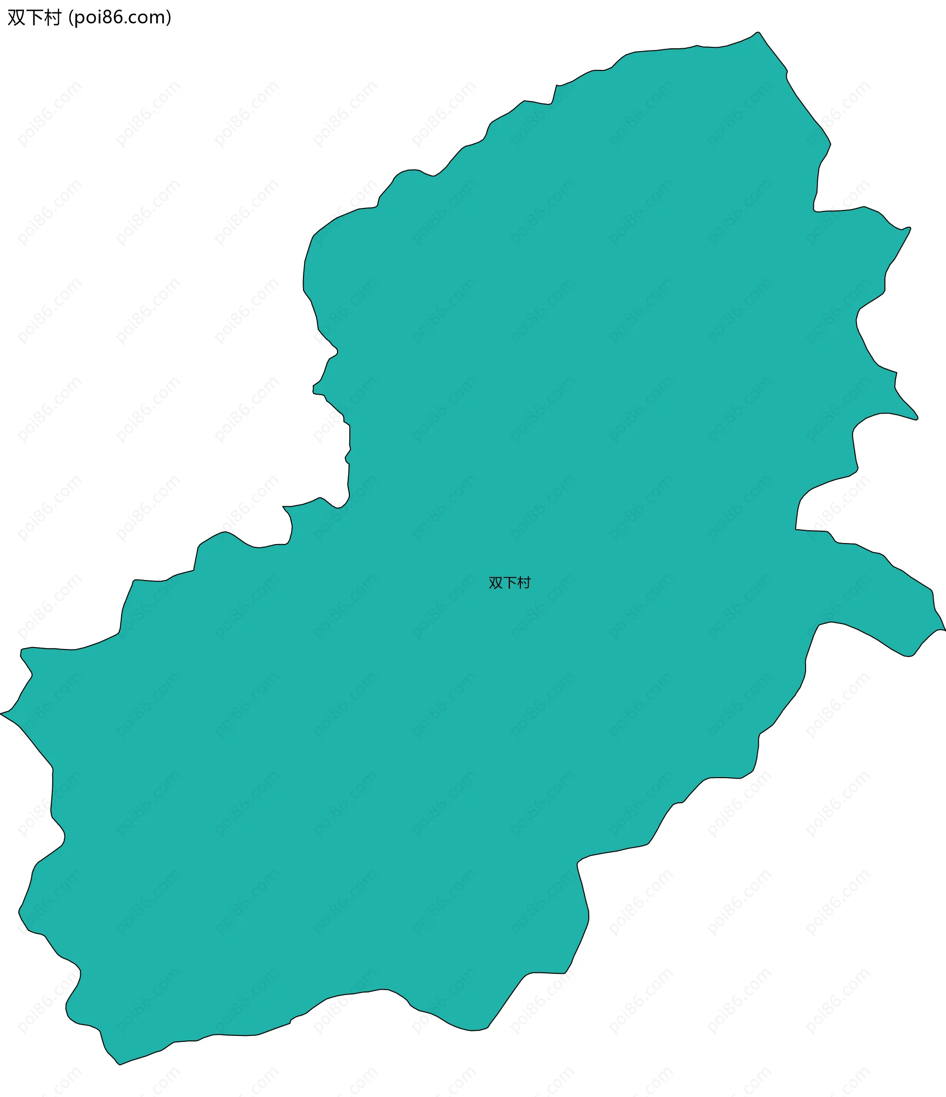 双下村边界地图