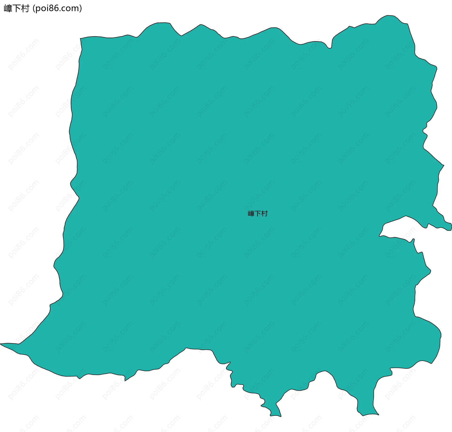 嶂下村边界地图