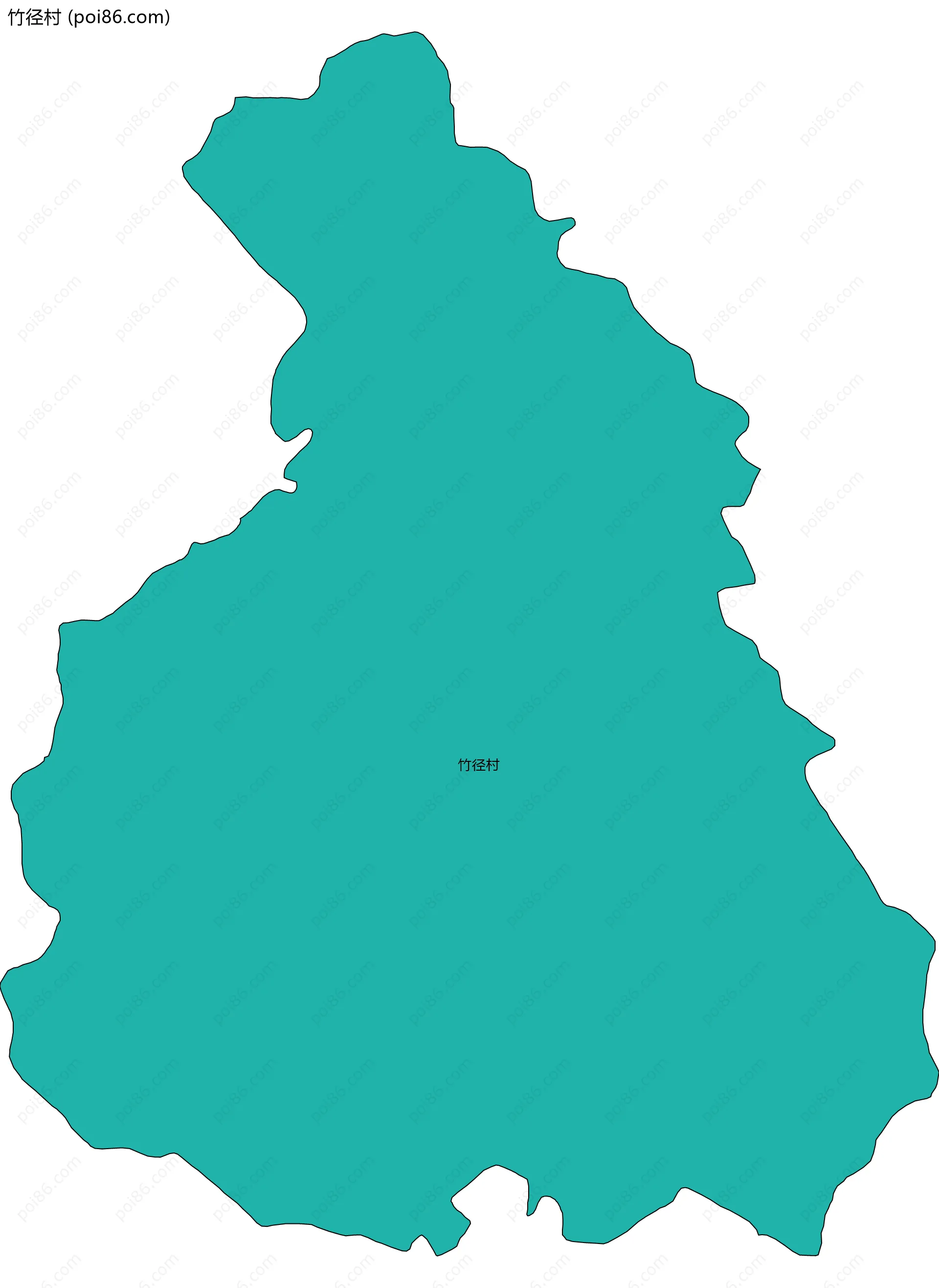 竹径村边界地图