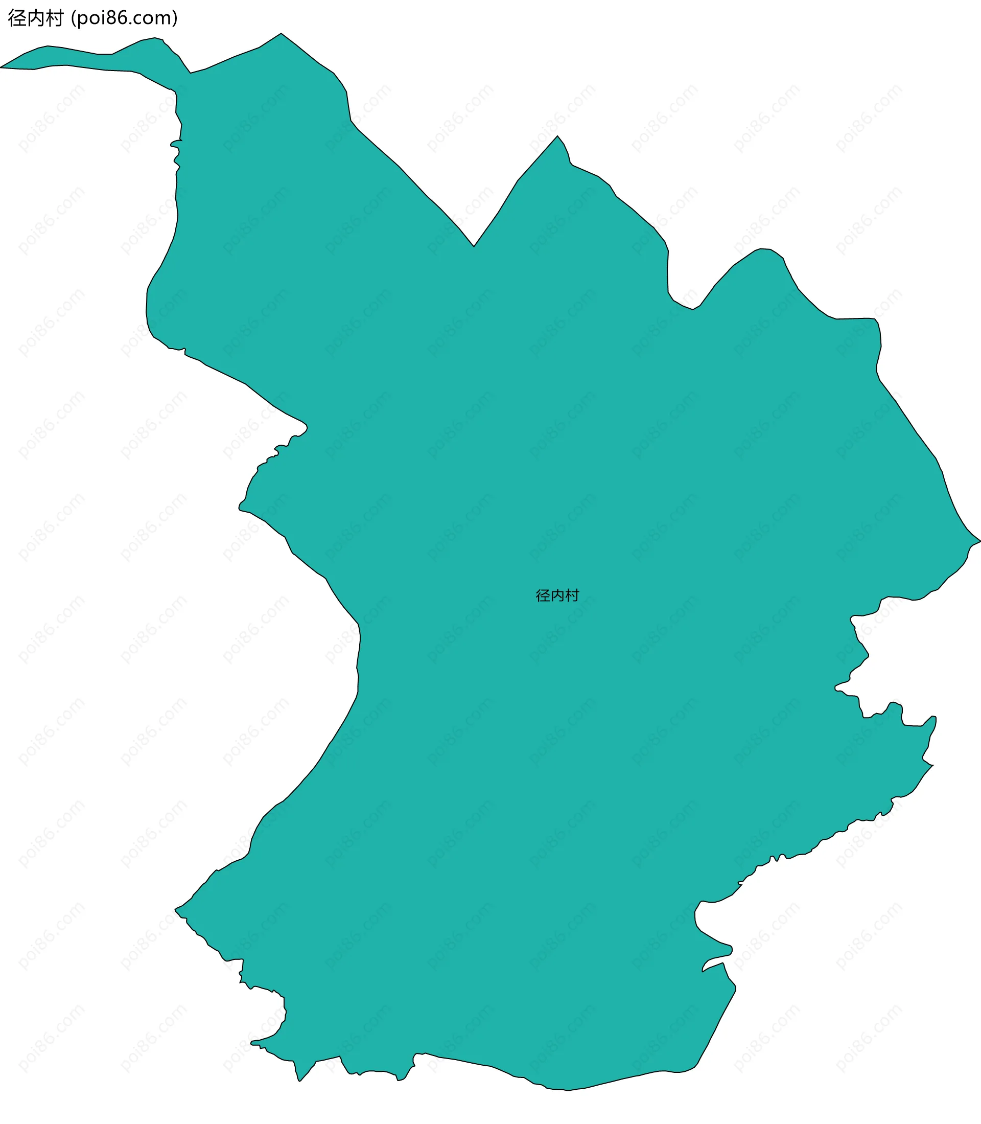 径内村边界地图