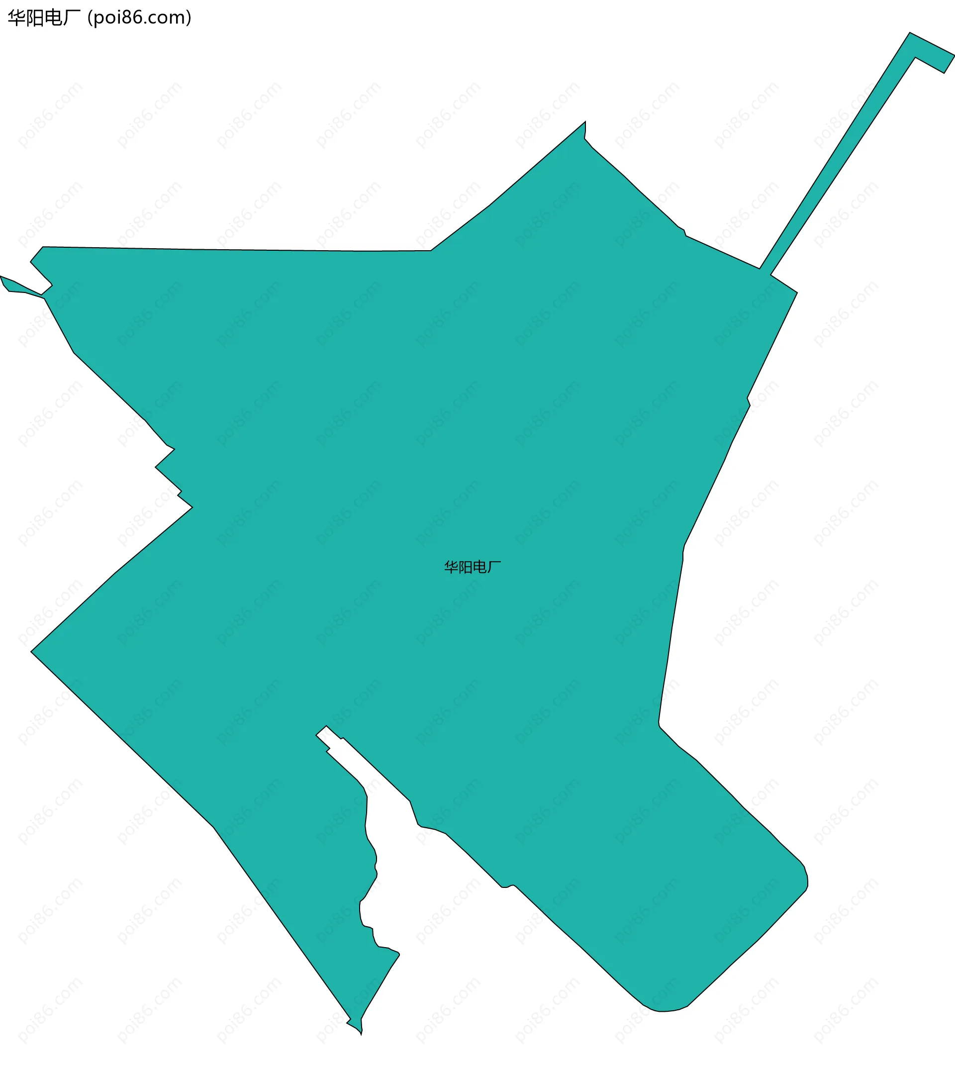 华阳电厂边界地图