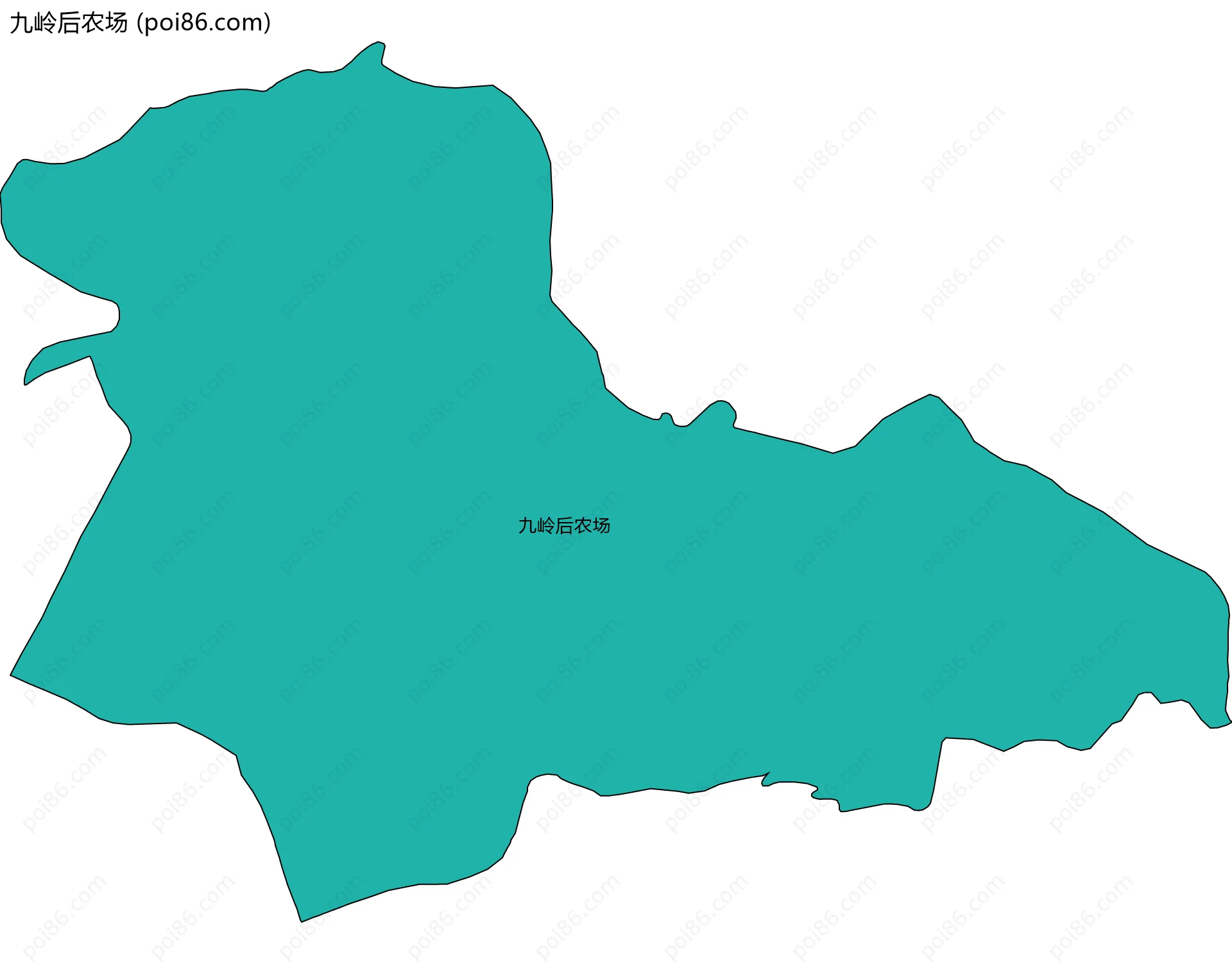 九岭后农场边界地图