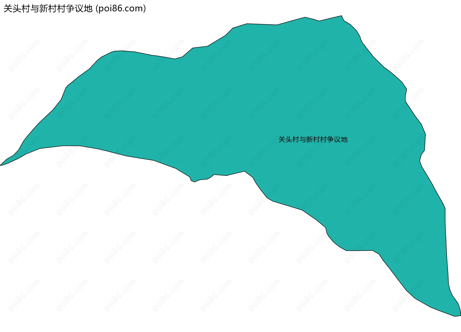 关头村与新村村争议地边界地图