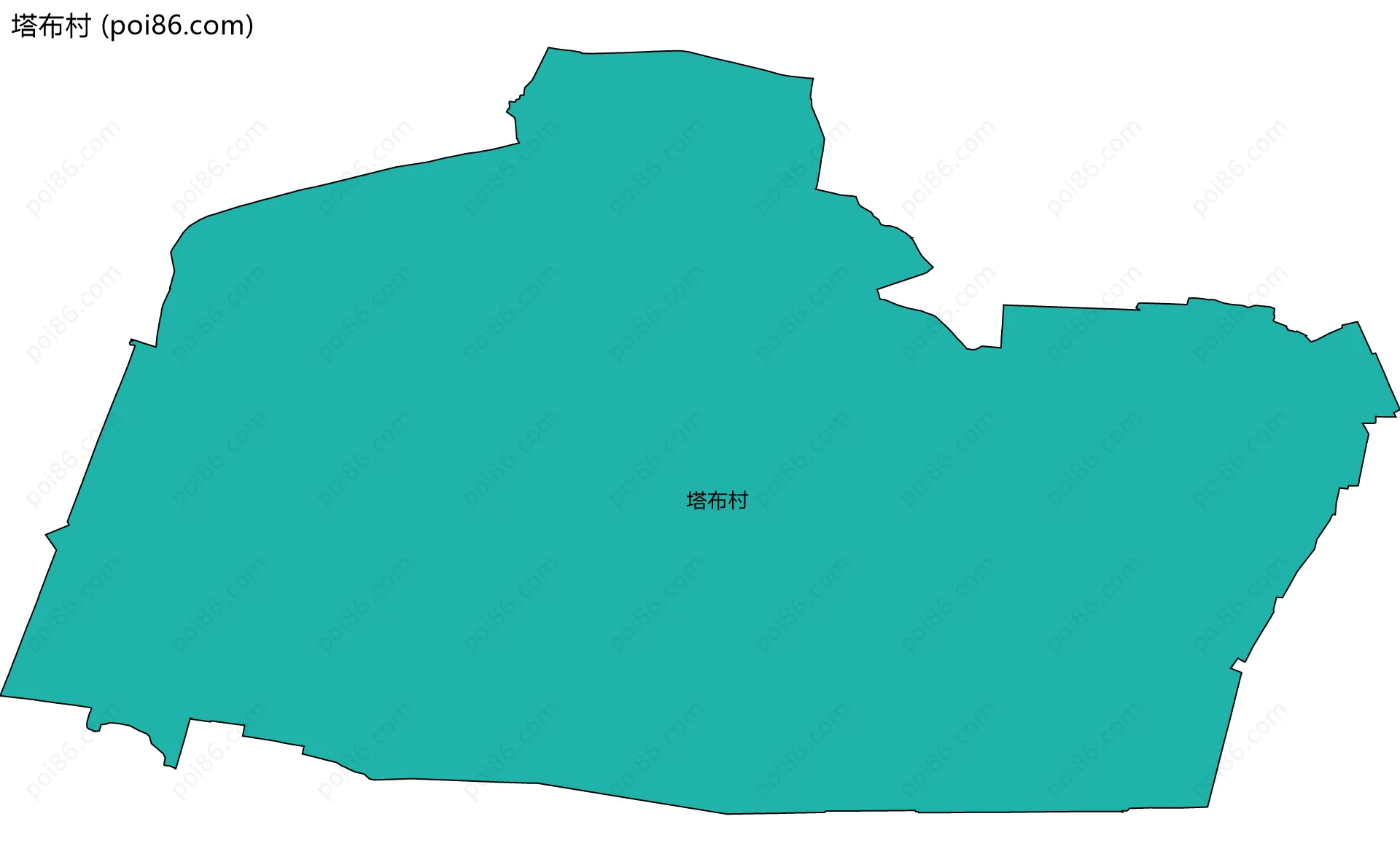 塔布村边界地图