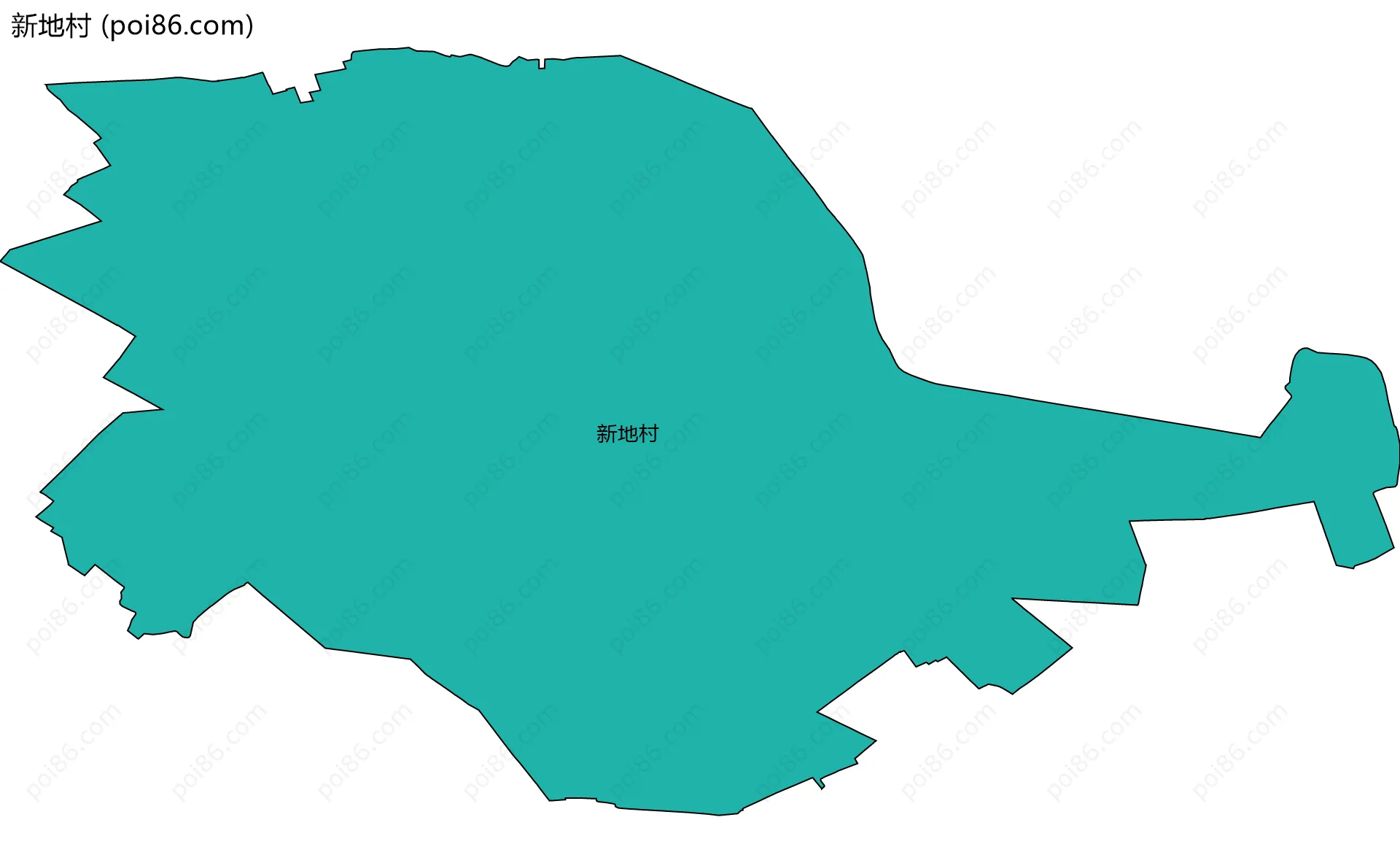 新地村边界地图