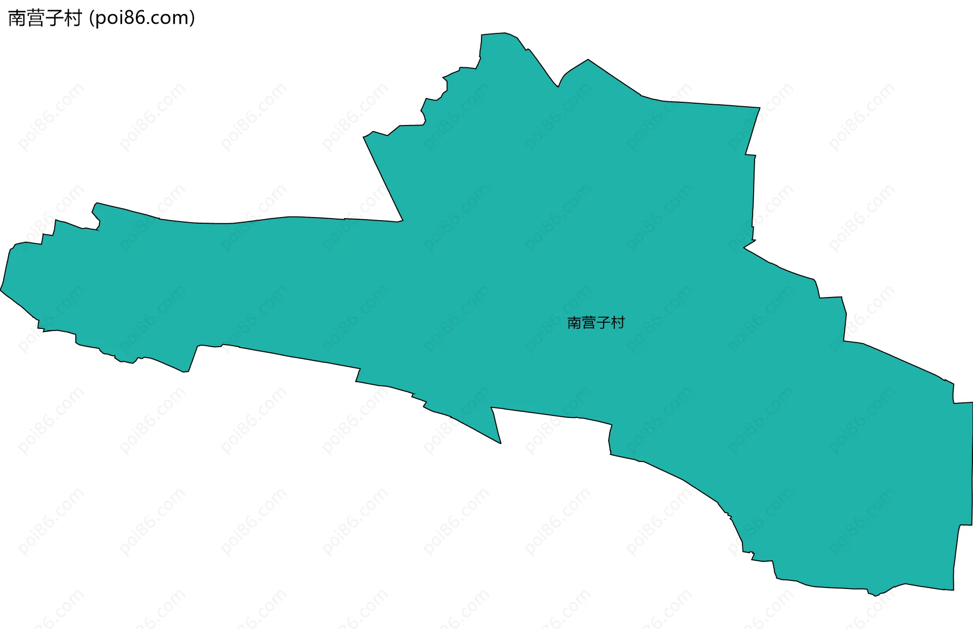 南营子村边界地图