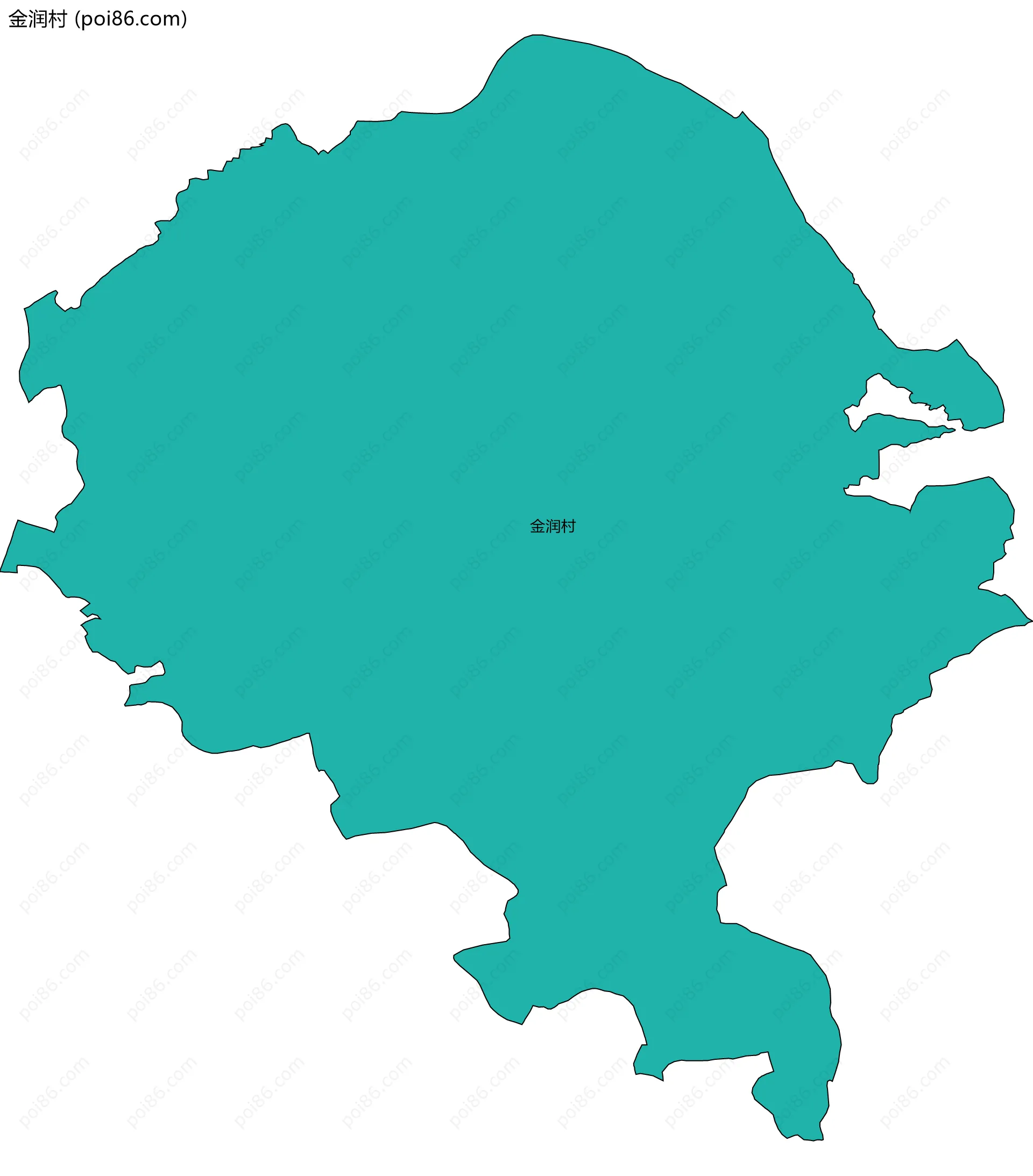 金润村边界地图