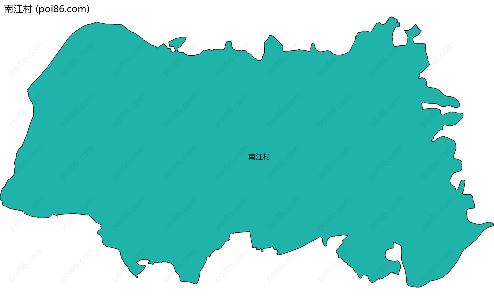 南江村边界地图