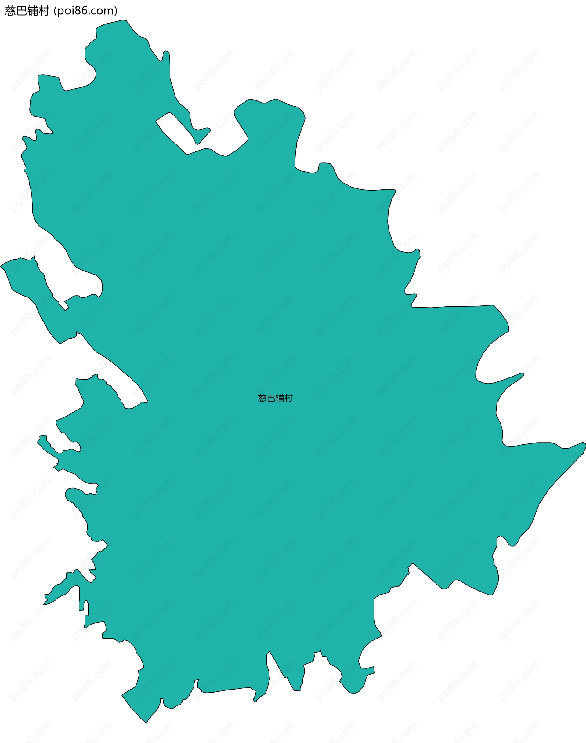 慈巴铺村边界地图