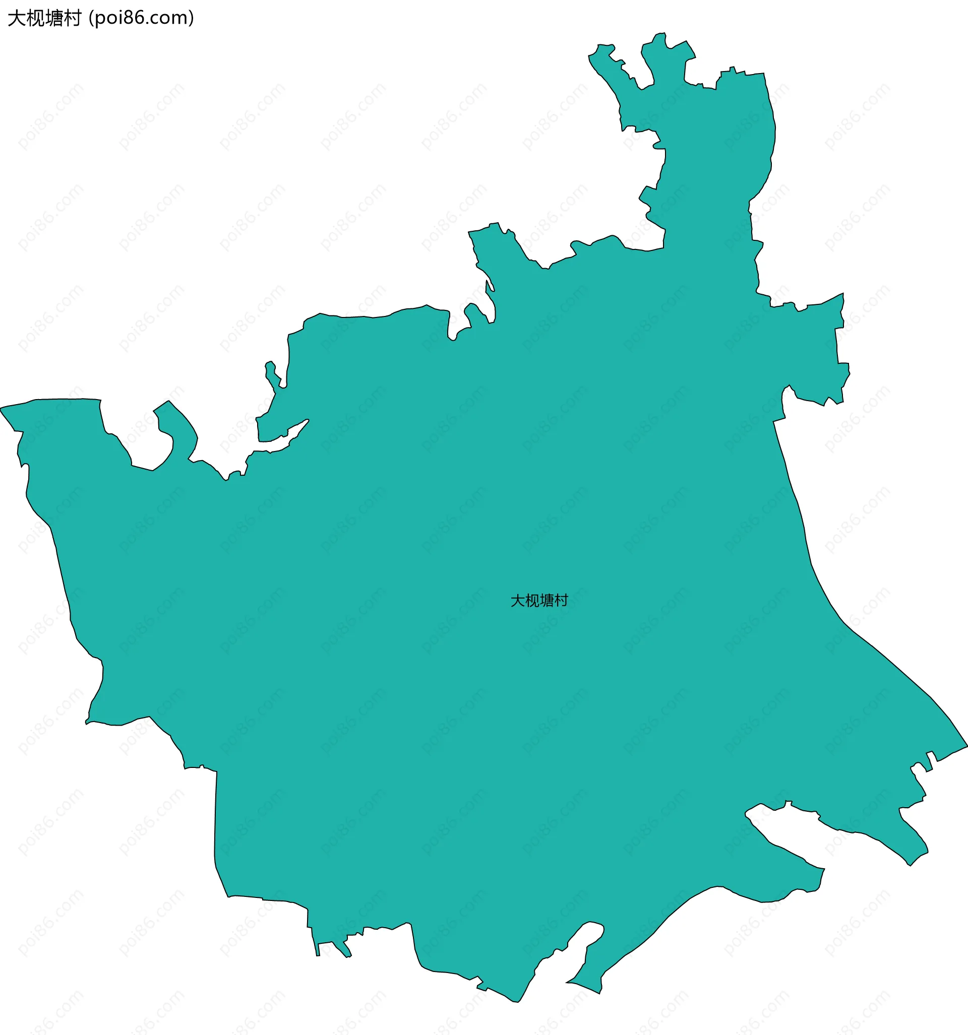 大枧塘村边界地图