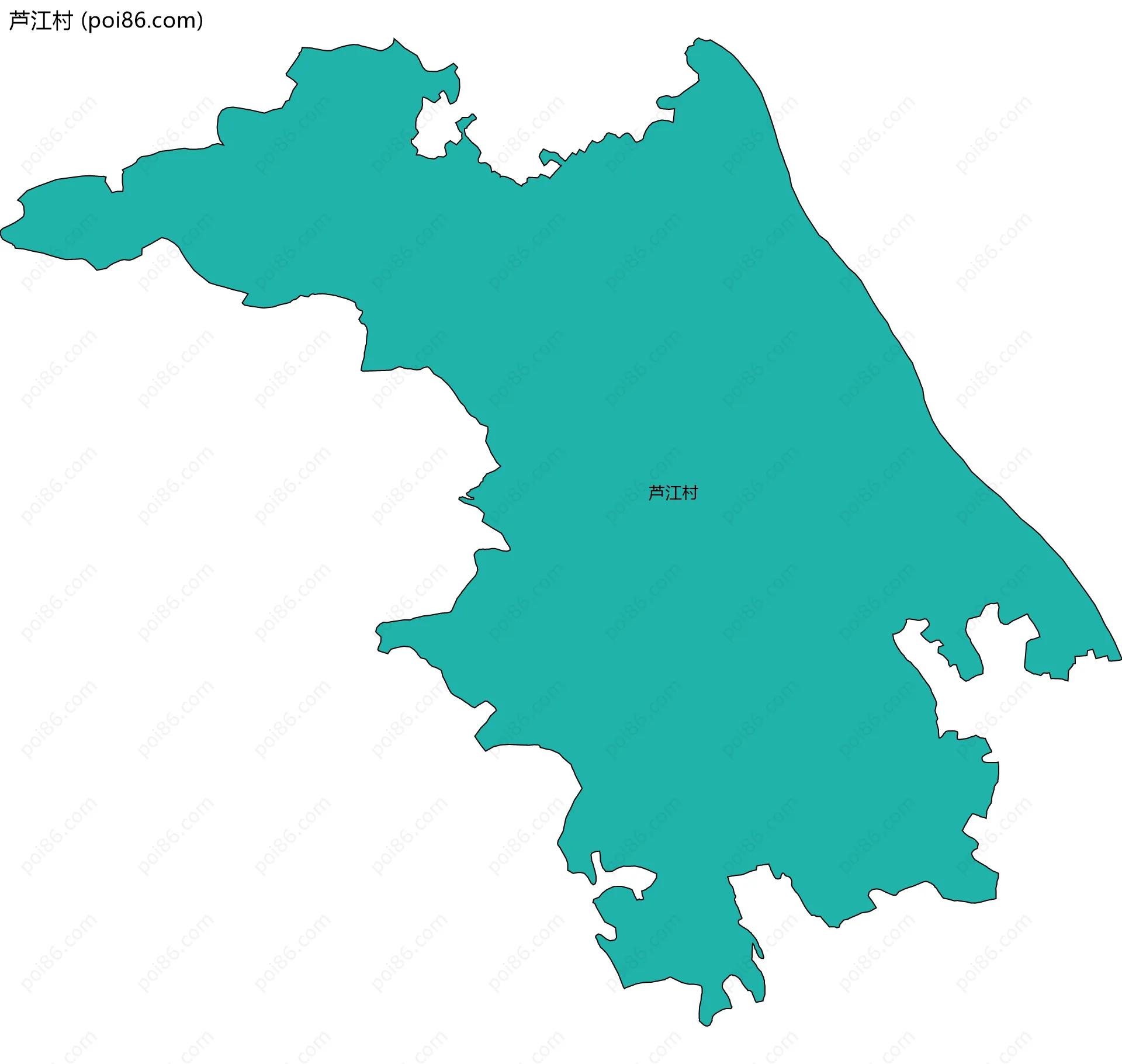 芦江村边界地图