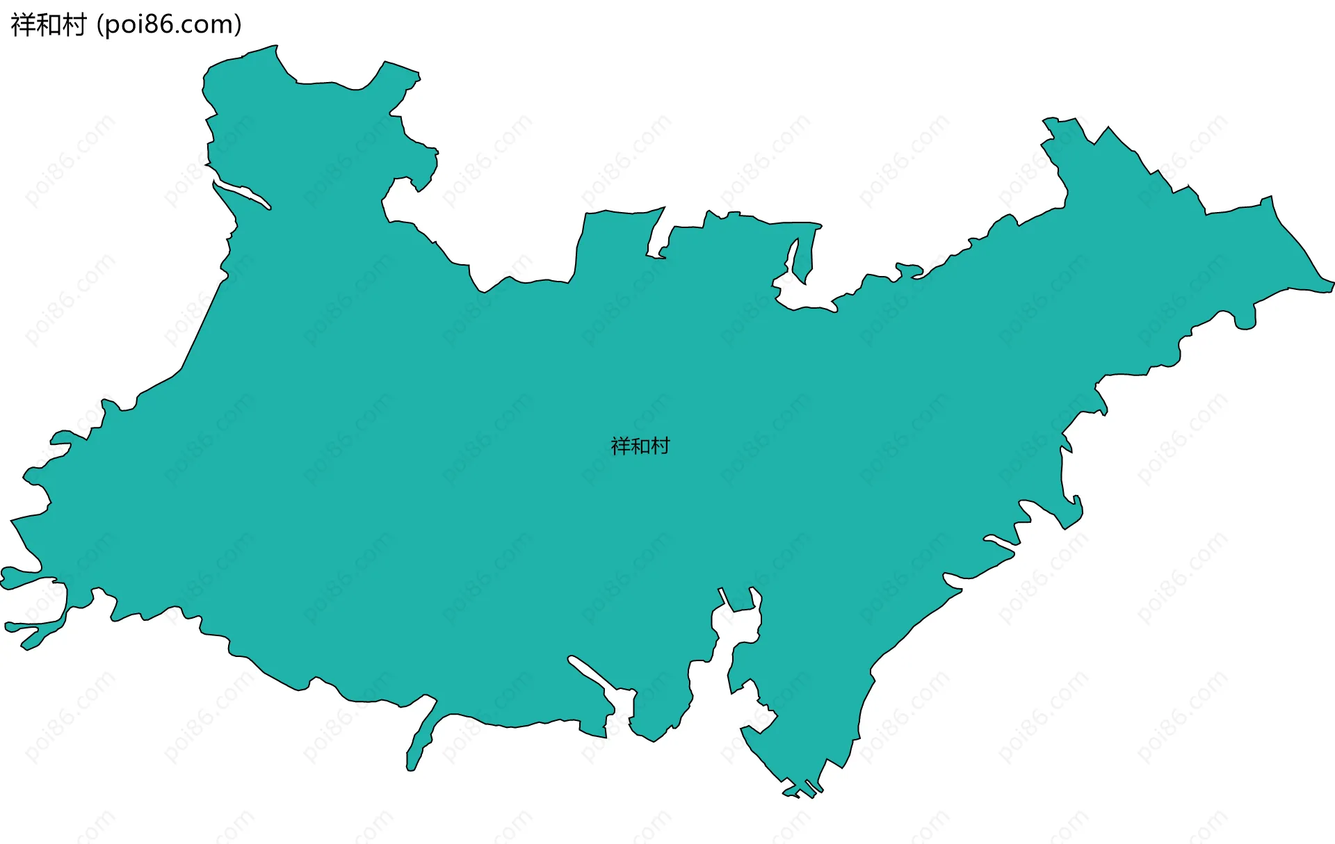 祥和村边界地图