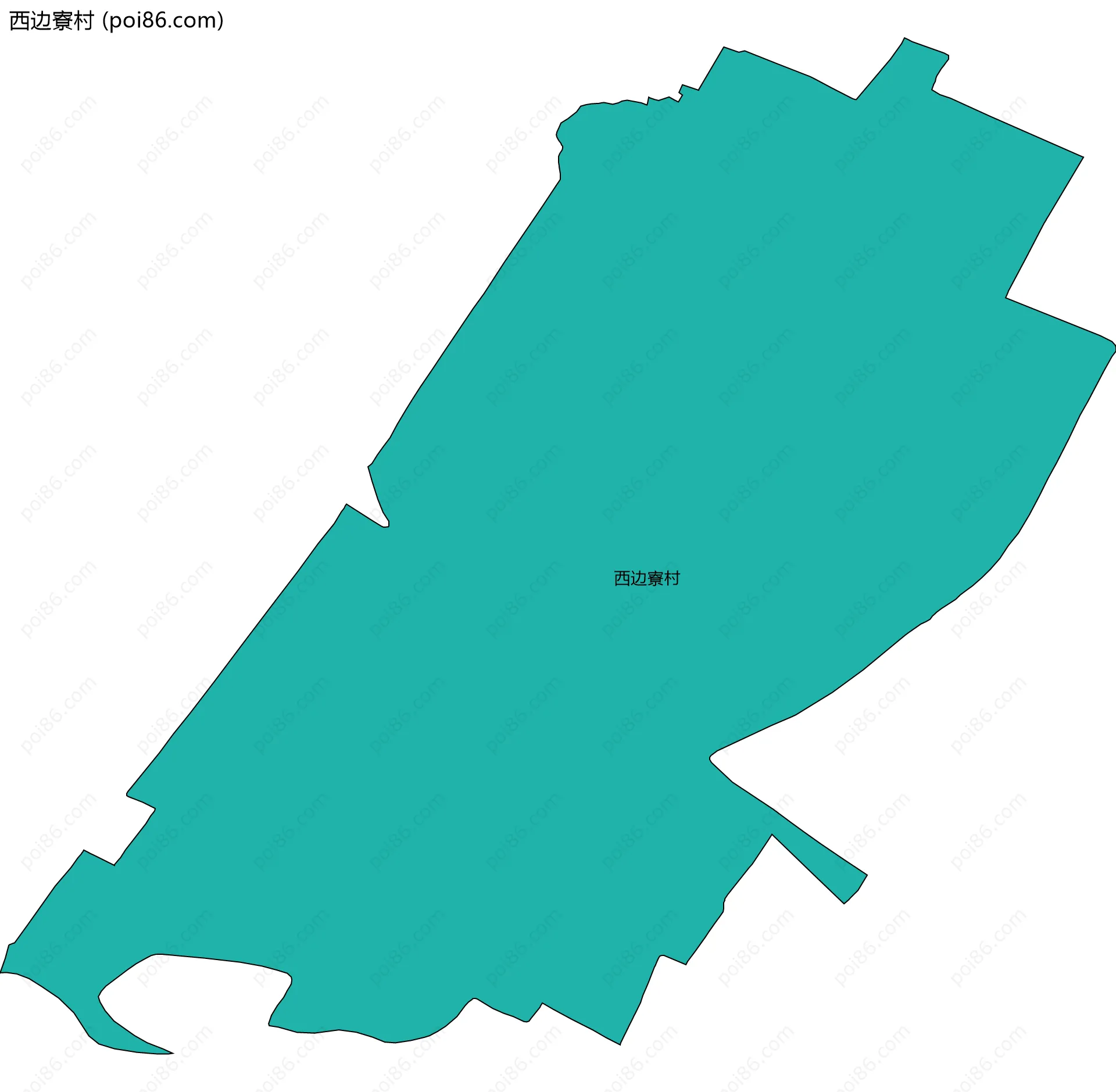 西边寮村边界地图