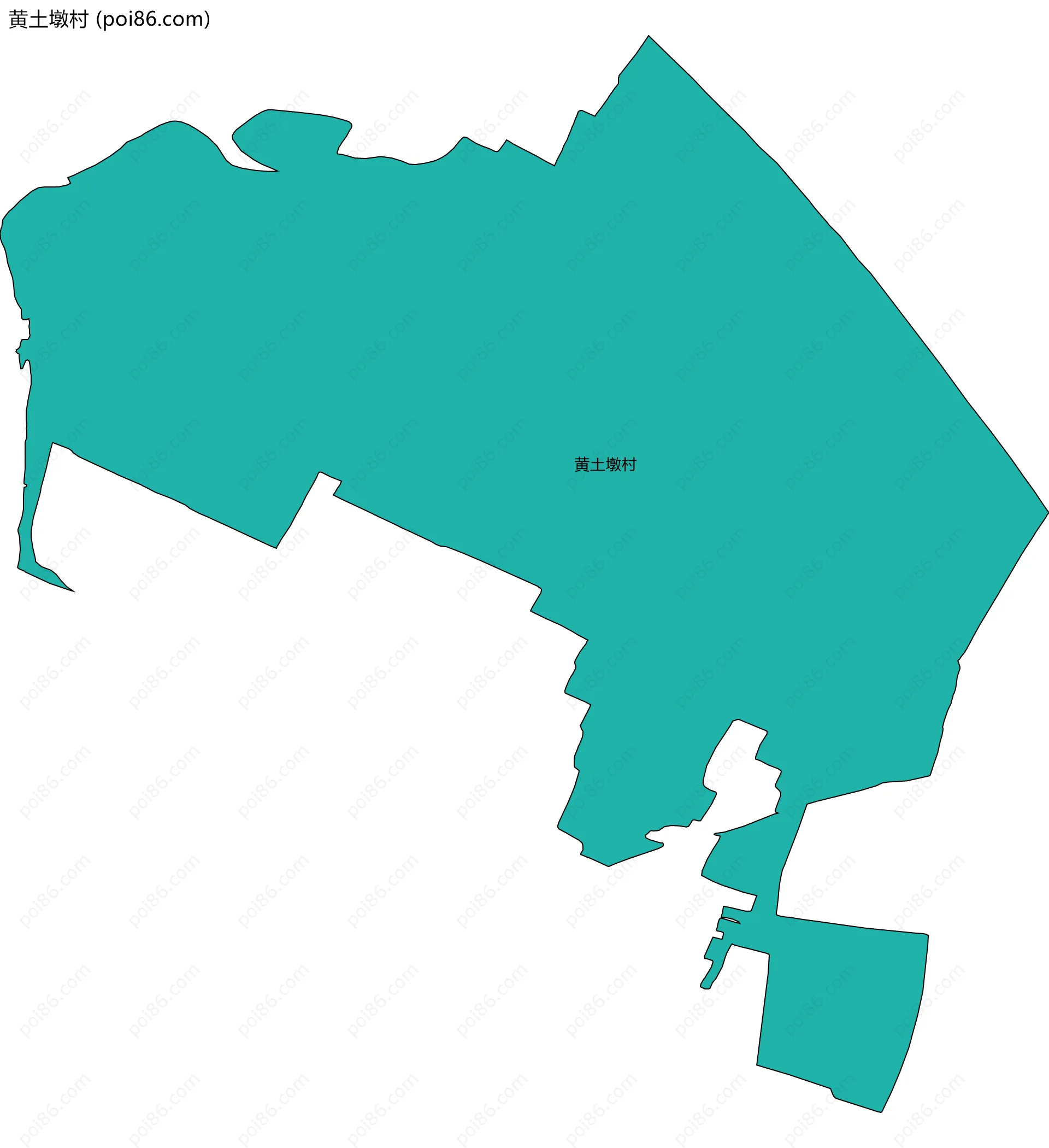 黄土墩村边界地图