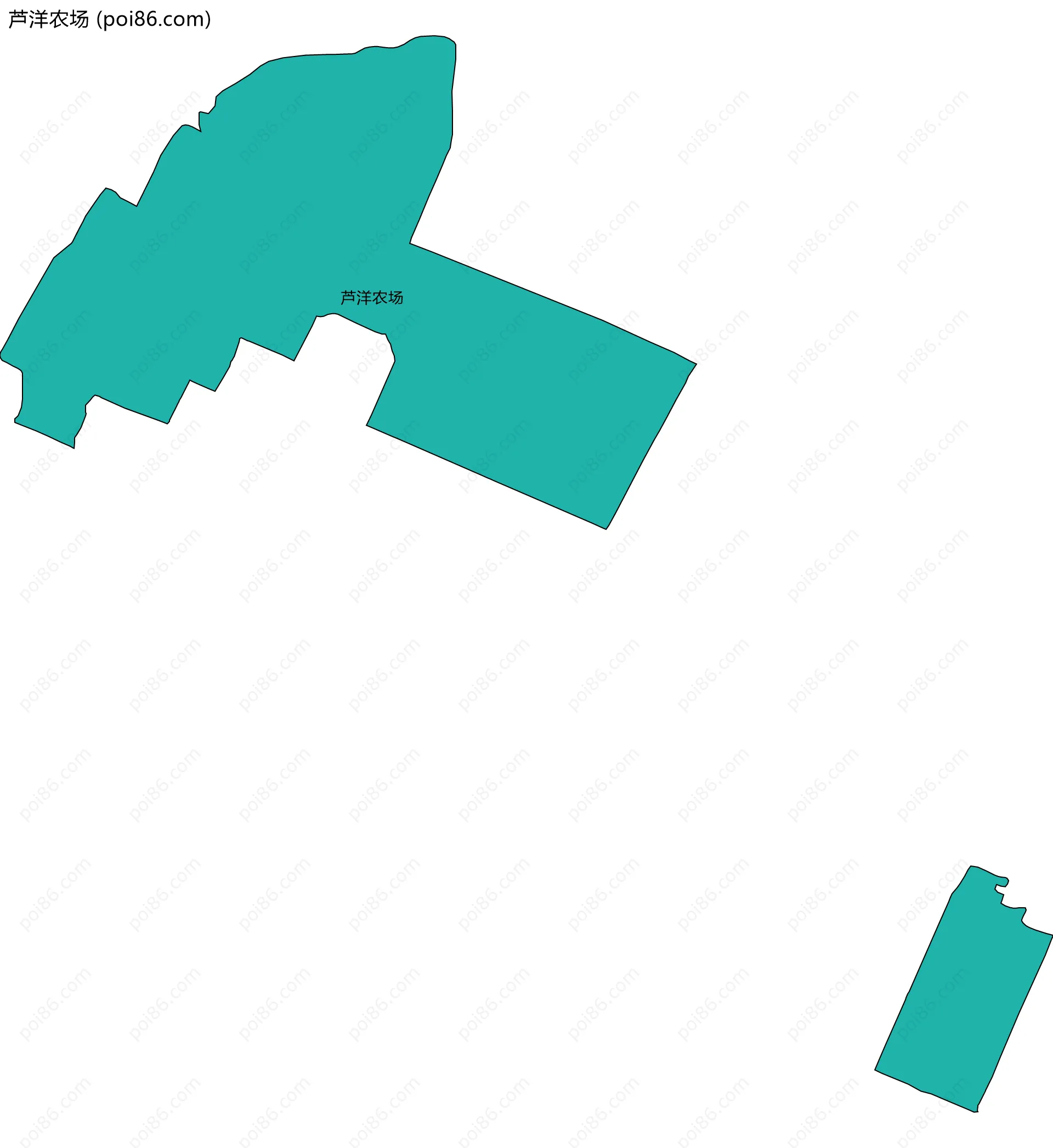 芦洋农场边界地图