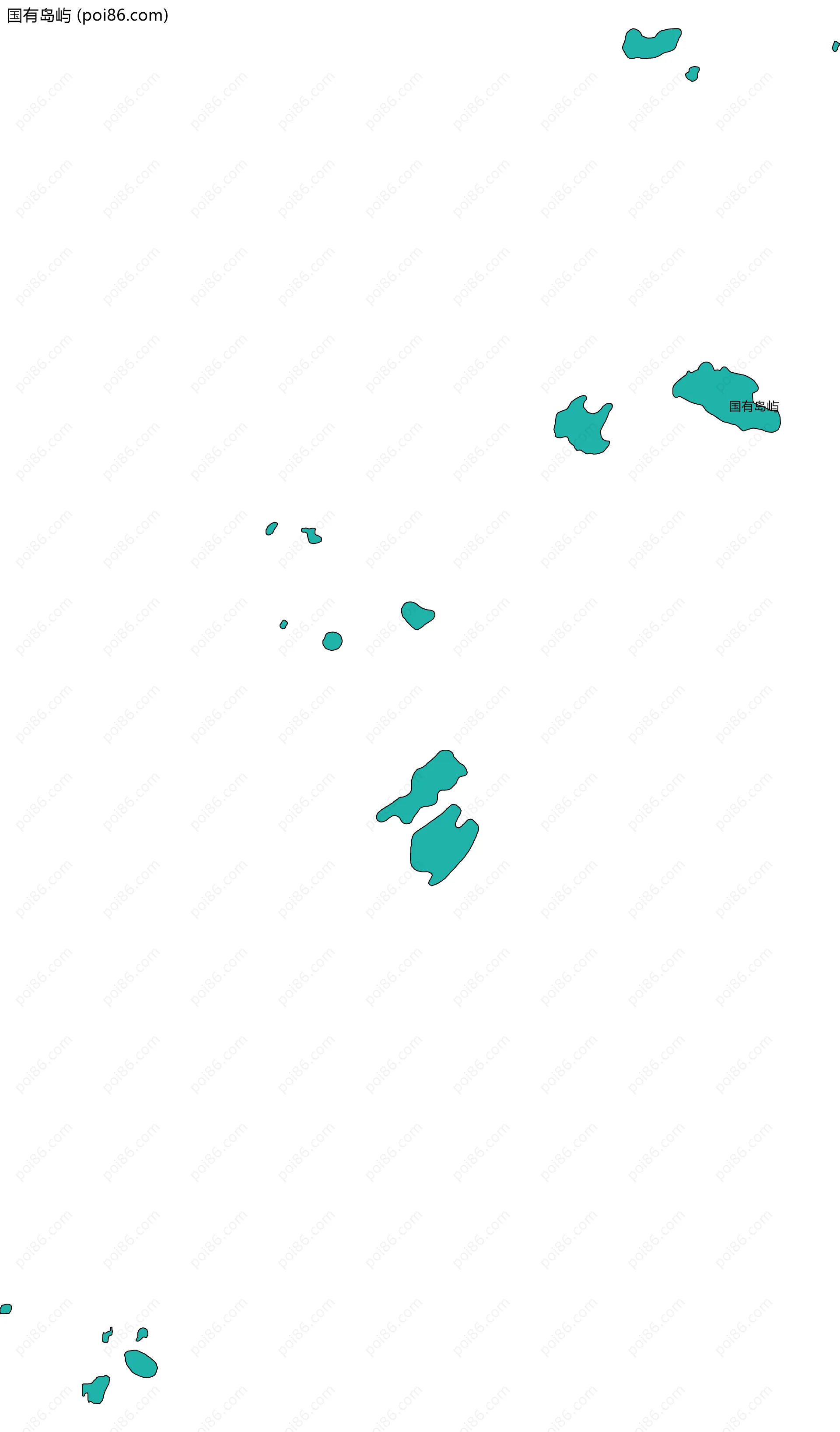 国有岛屿边界地图