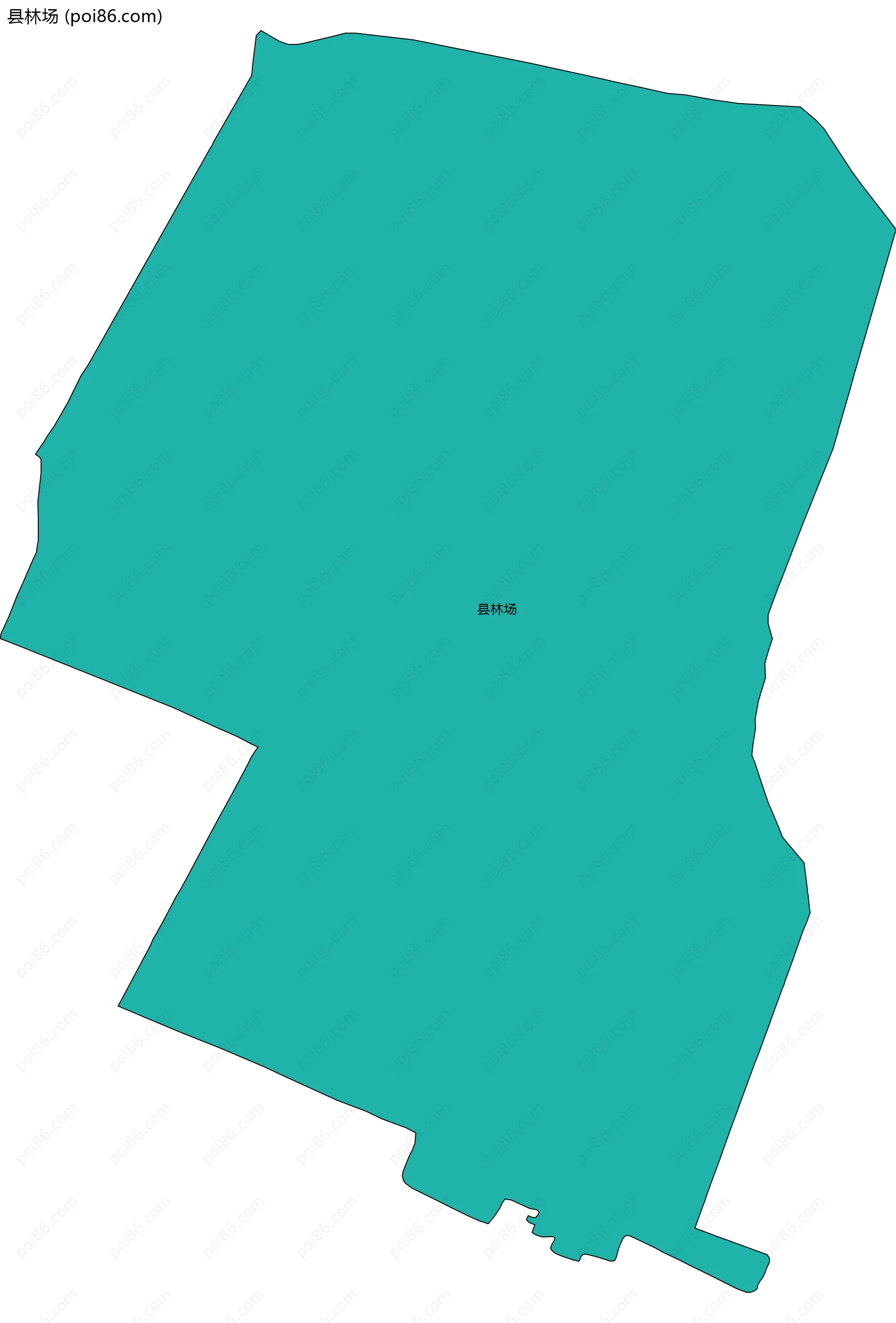 县林场边界地图