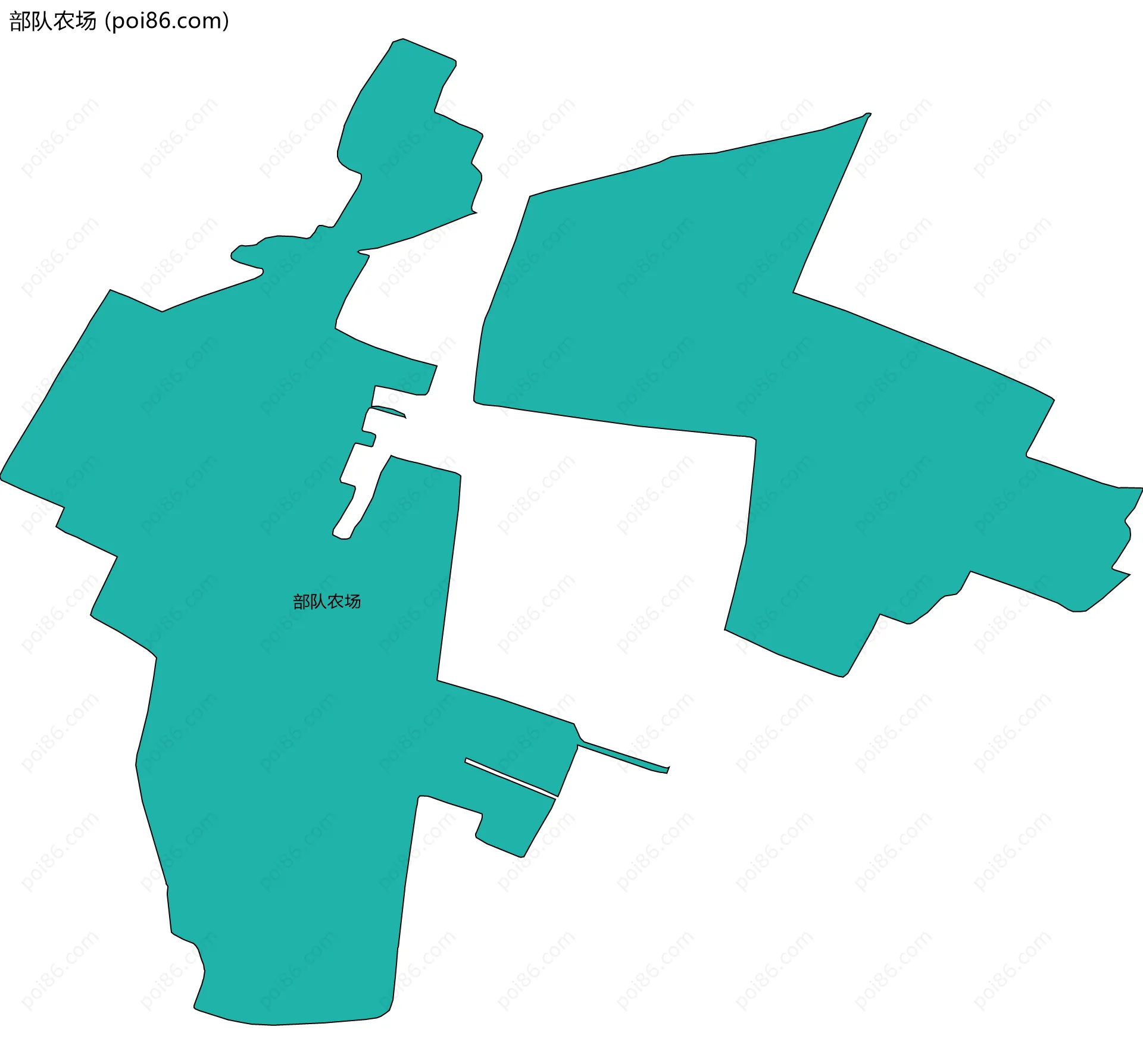 部队农场边界地图