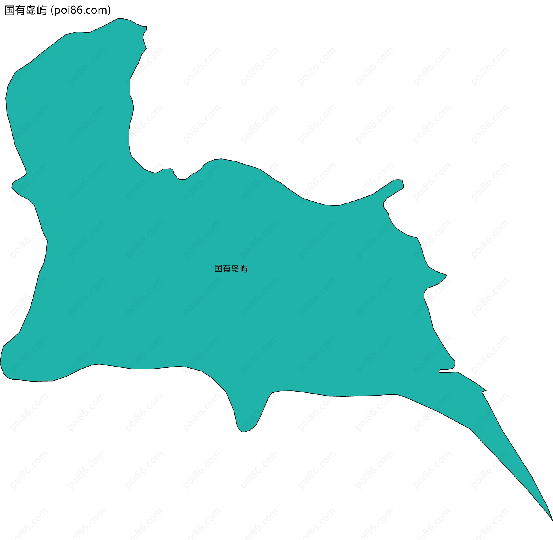 国有岛屿边界地图