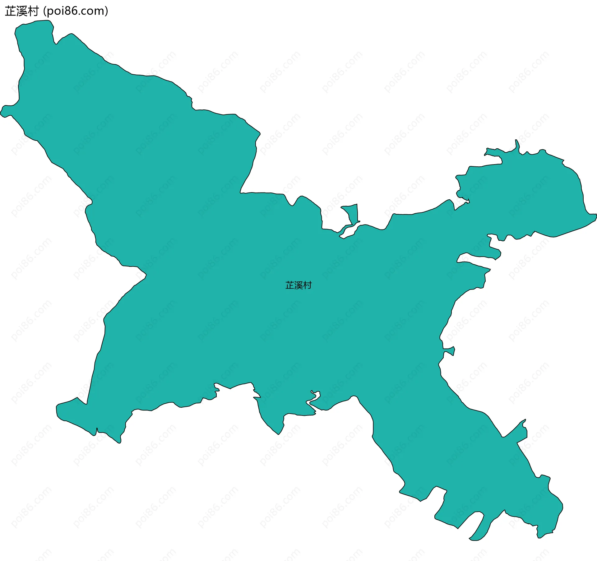 芷溪村边界地图
