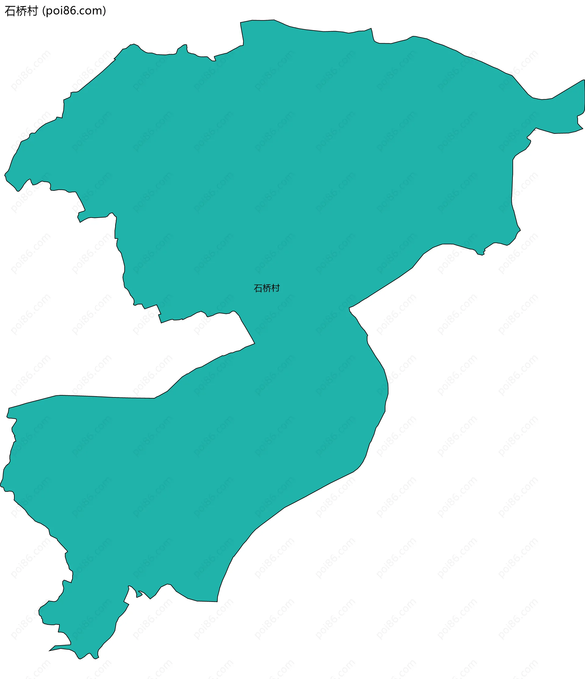 石桥村边界地图