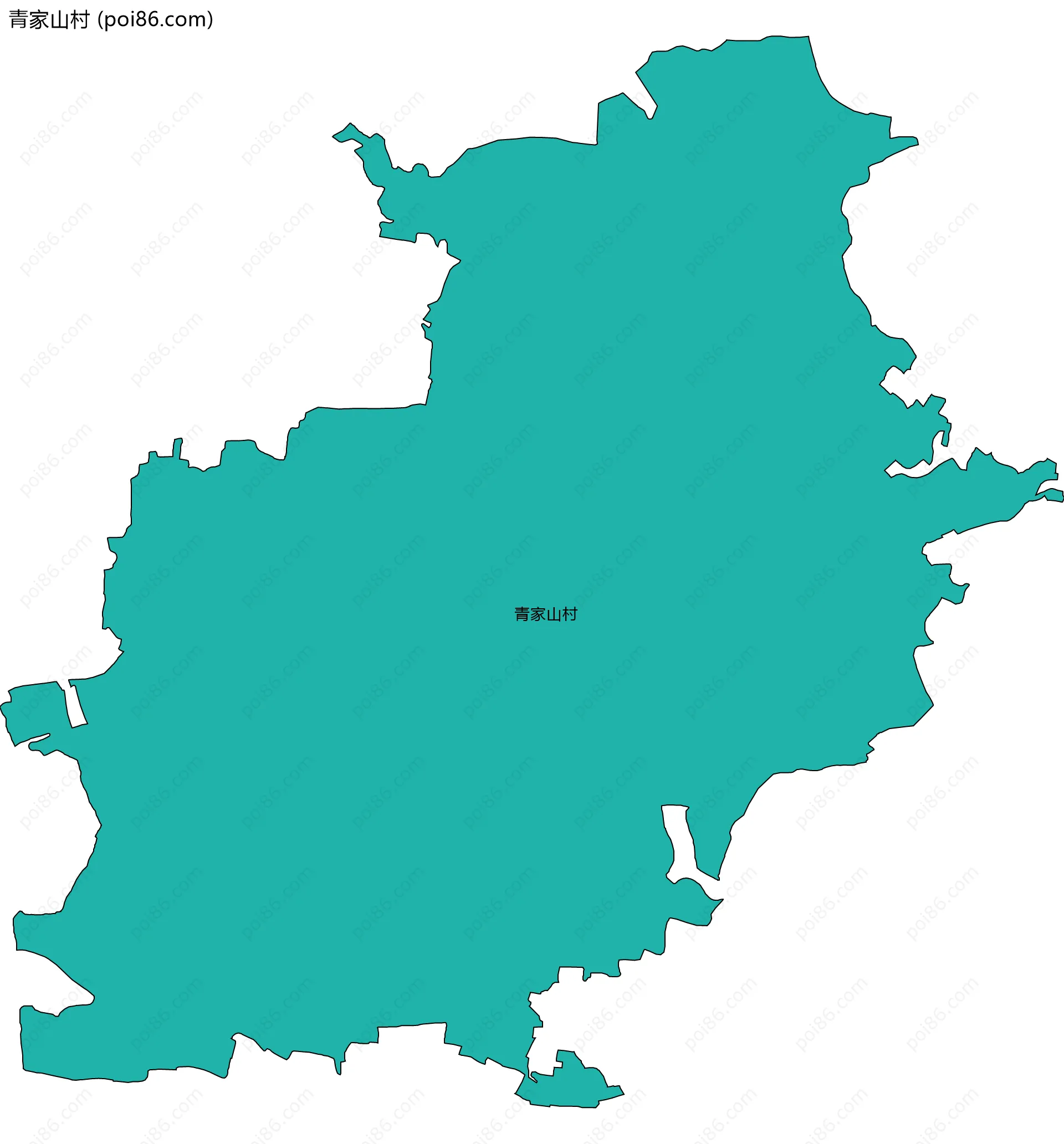 青家山村边界地图