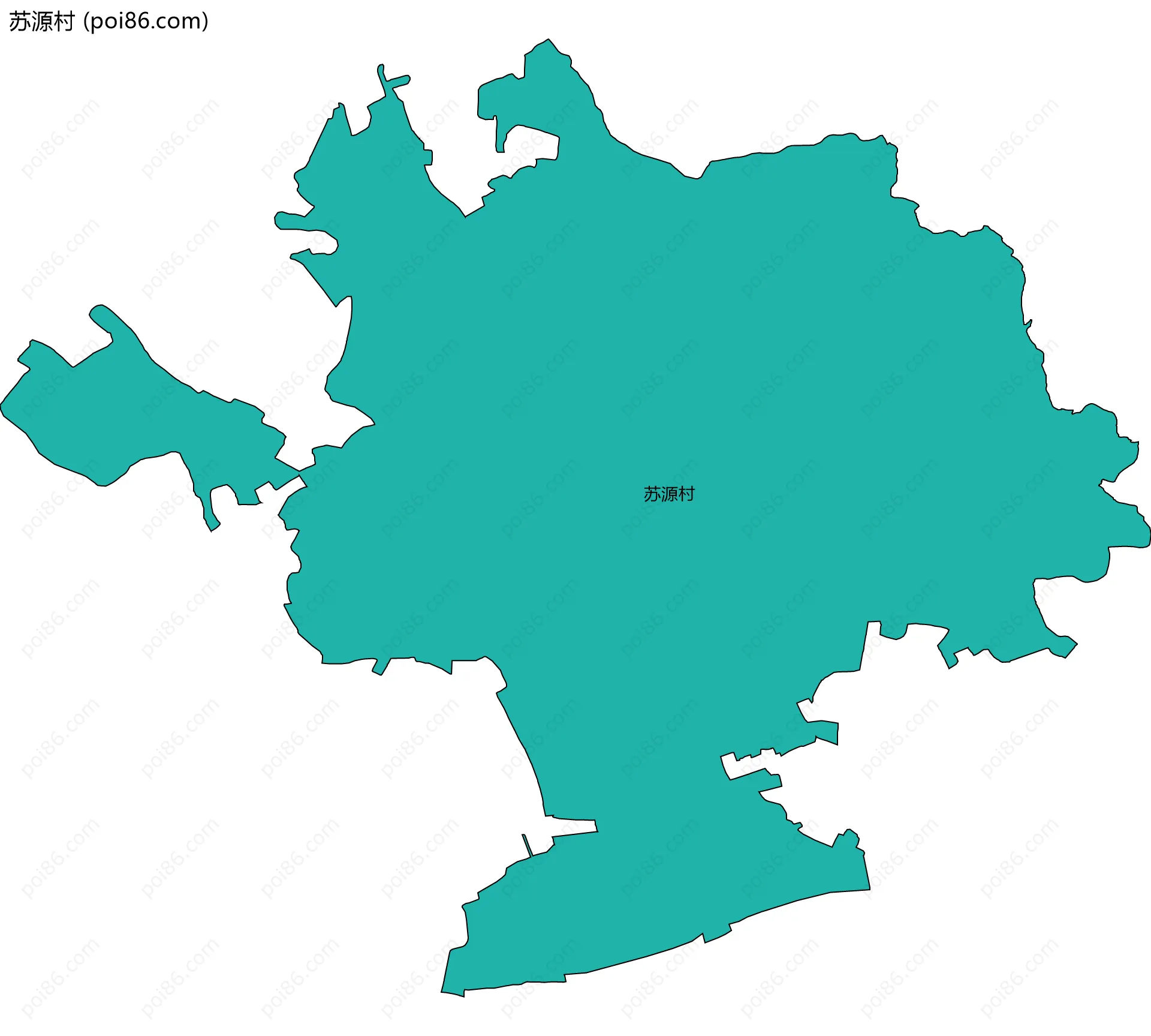 苏源村边界地图