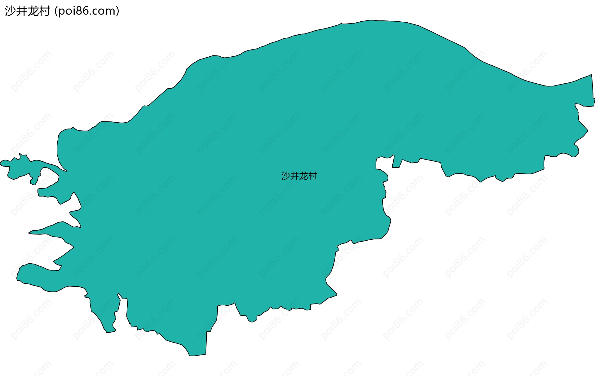 沙井龙村边界地图