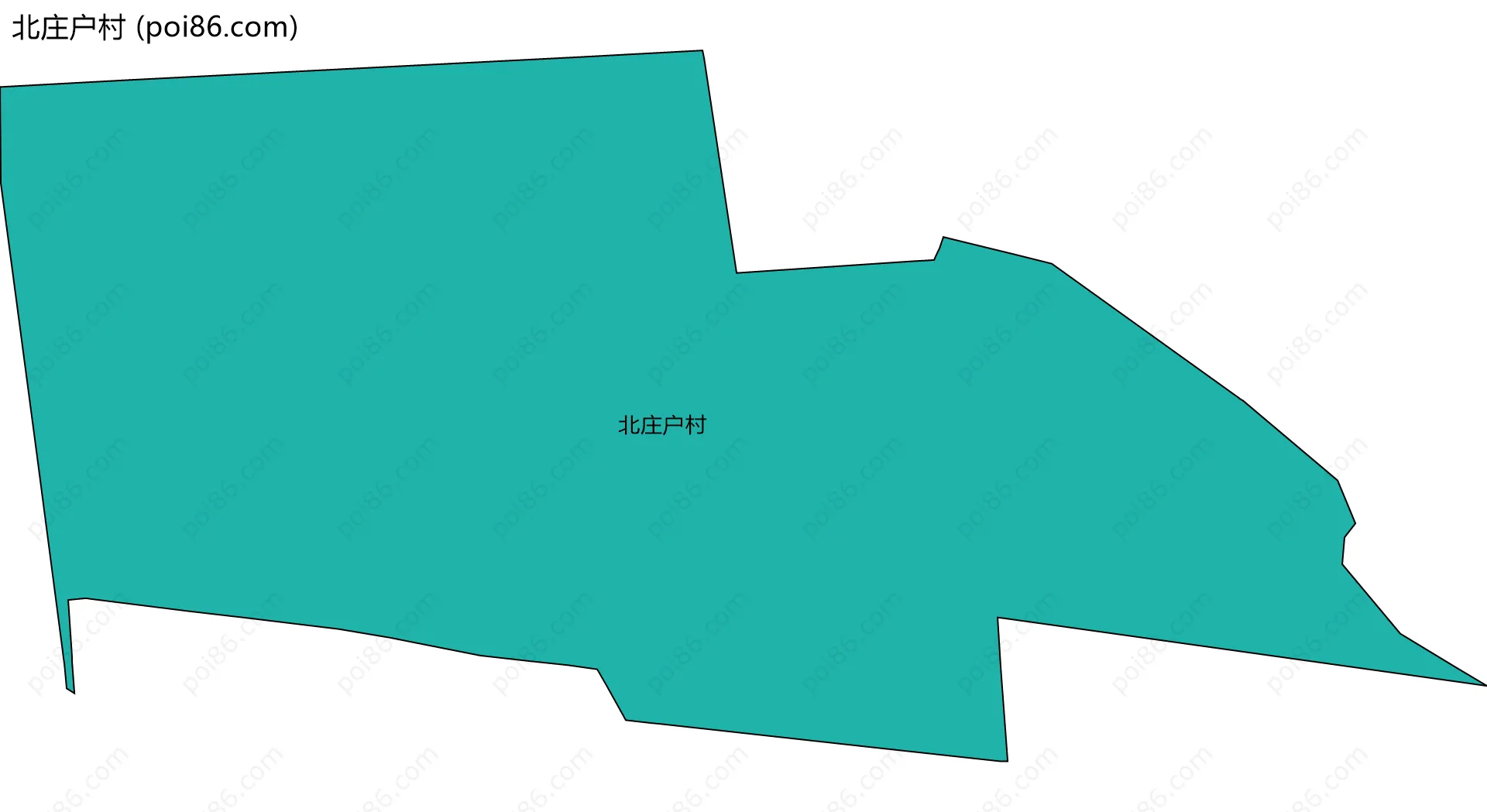 北庄户村边界地图