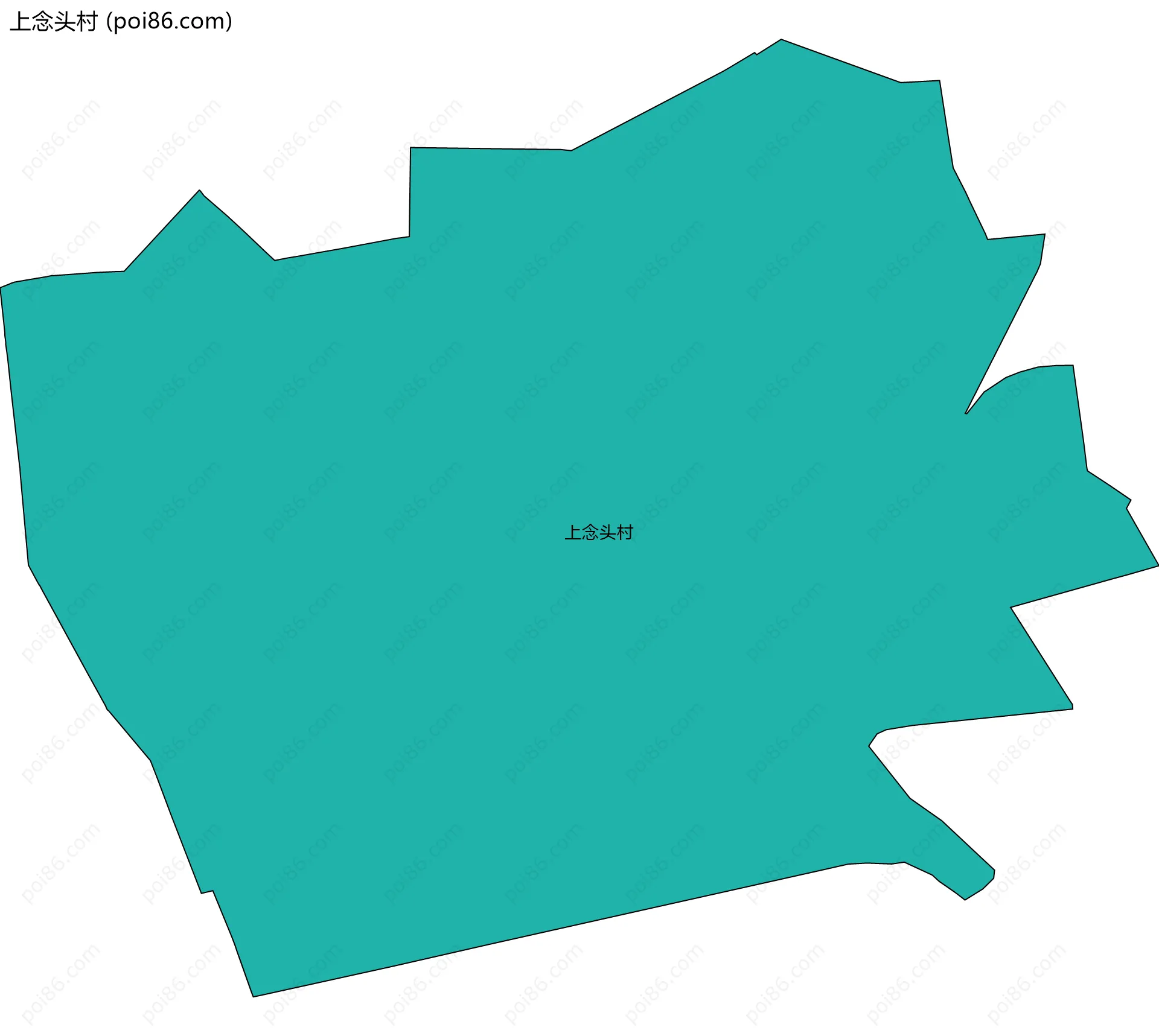 上念头村边界地图