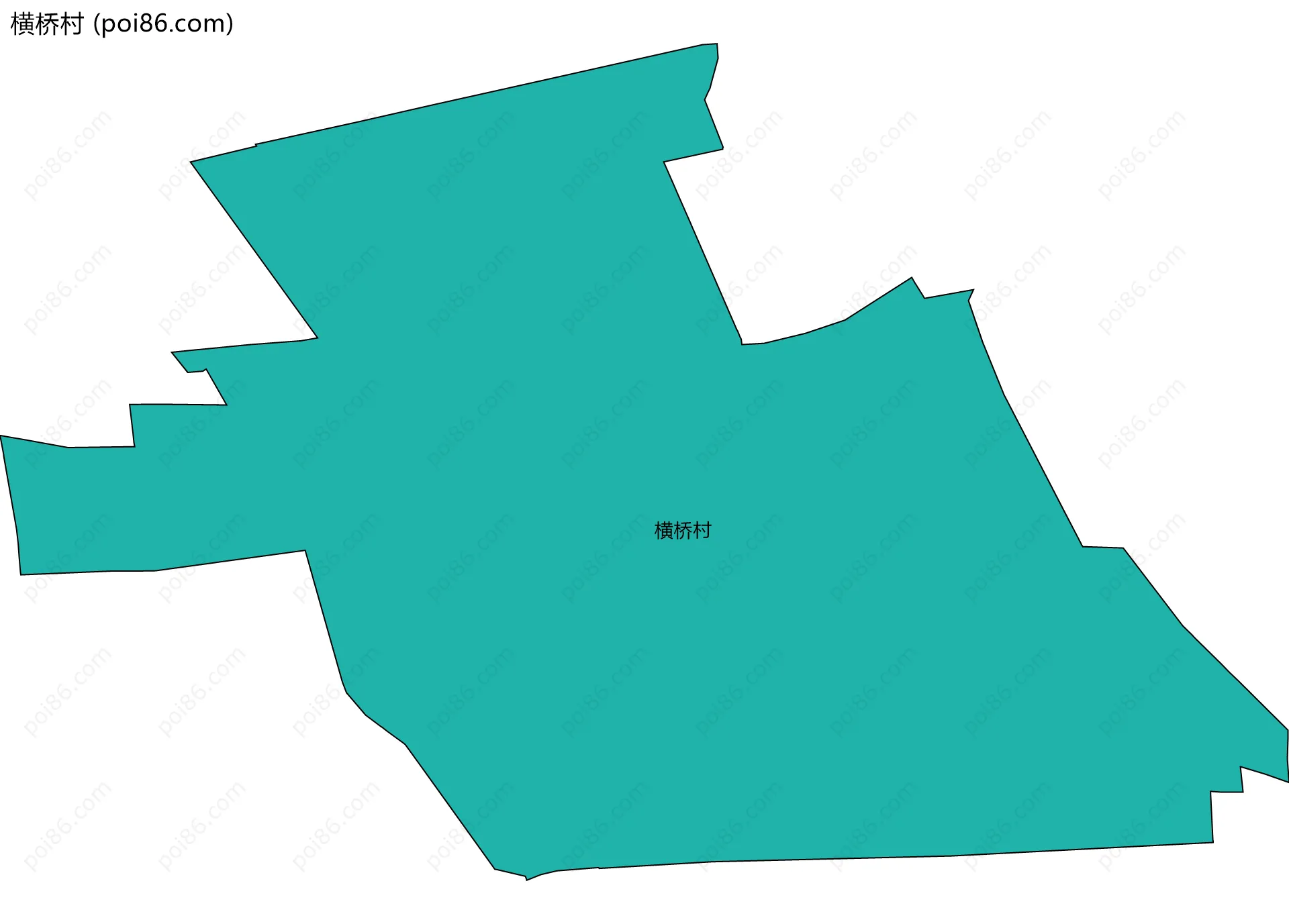 横桥村边界地图